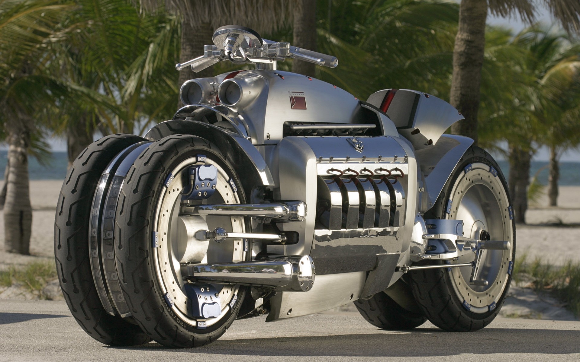 General 1920x1200 Dodge vehicle palm trees motorcycle American motorcycles Dodge Tomahawk