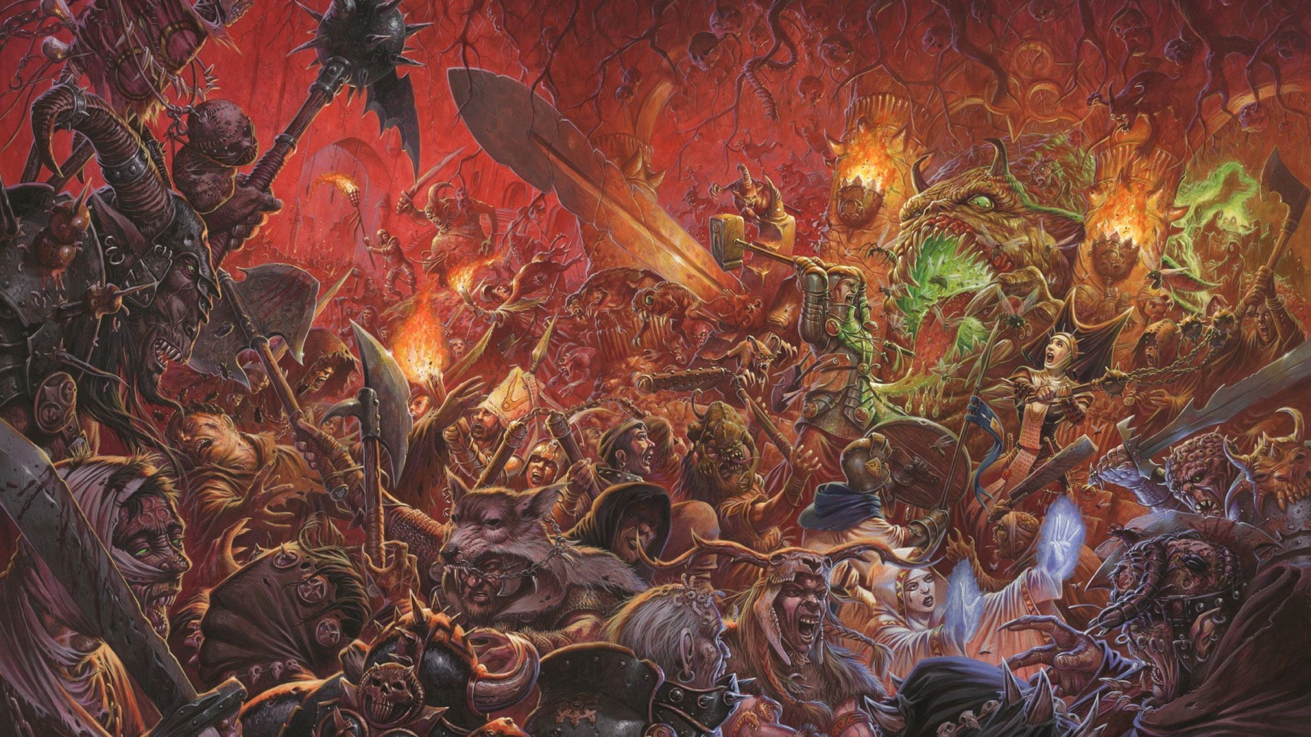 General 2560x1440 fantasy art artwork colorful creature Warhammer Fantasy
