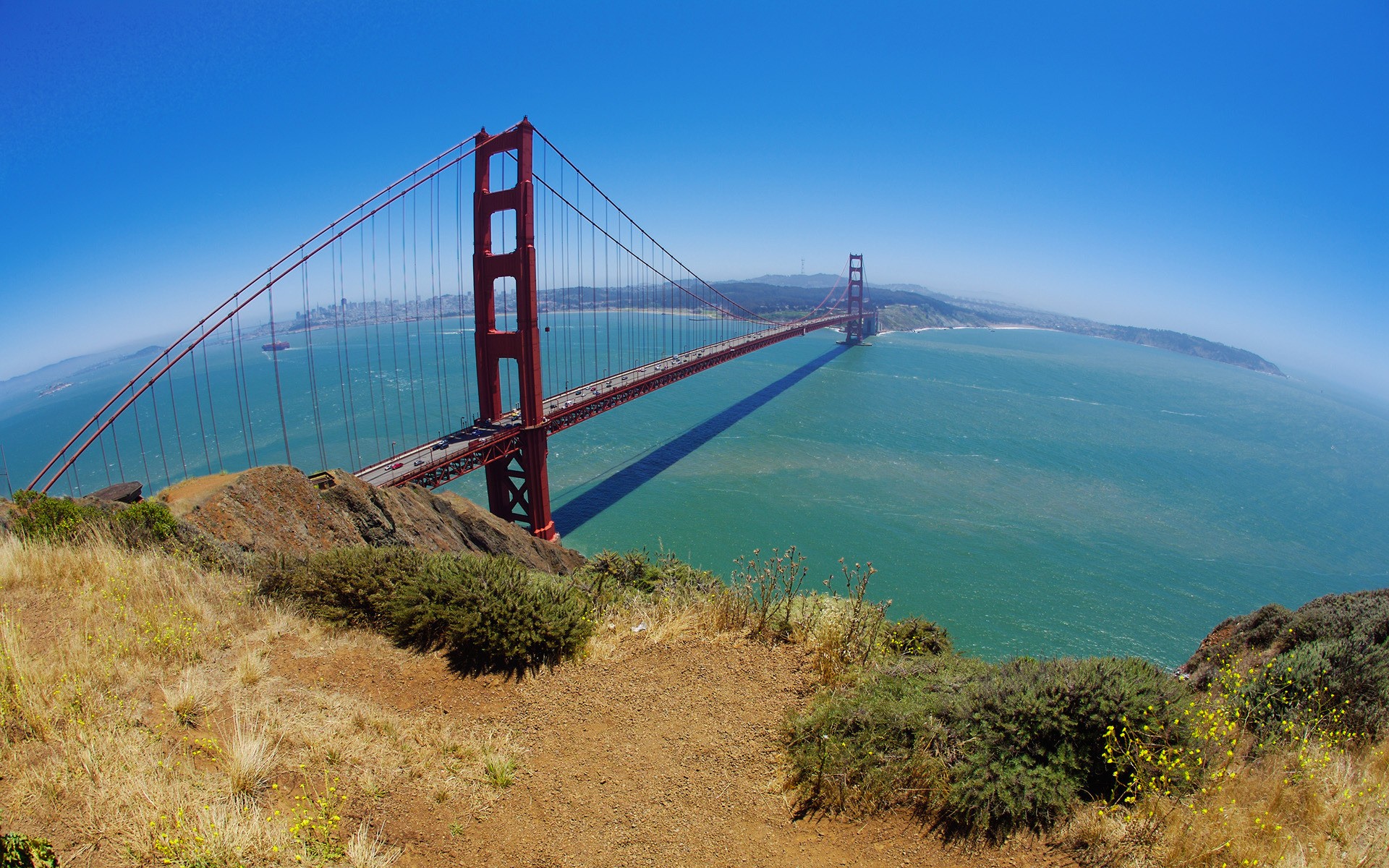 General 1920x1200 landscape sky Golden Gate Bridge USA sea bridge suspension bridge