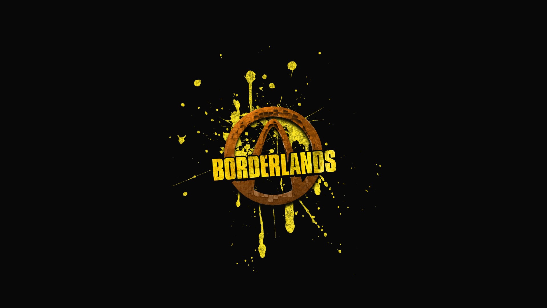 General 1920x1080 Borderlands video games video game art PC gaming simple background black background