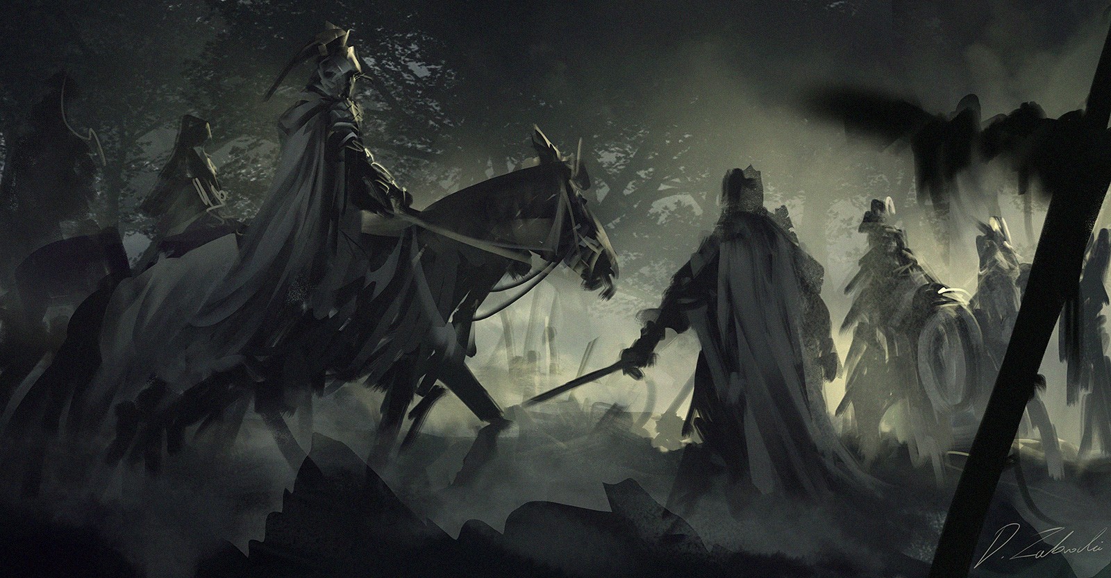 General 1600x833 fantasy art knight Darek Zabrocki  artwork horse soldier sword