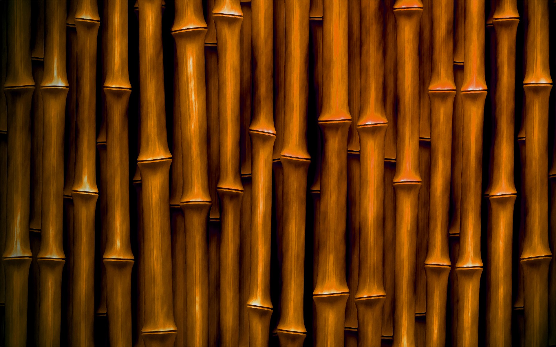 General 1920x1200 abstract bamboo plants