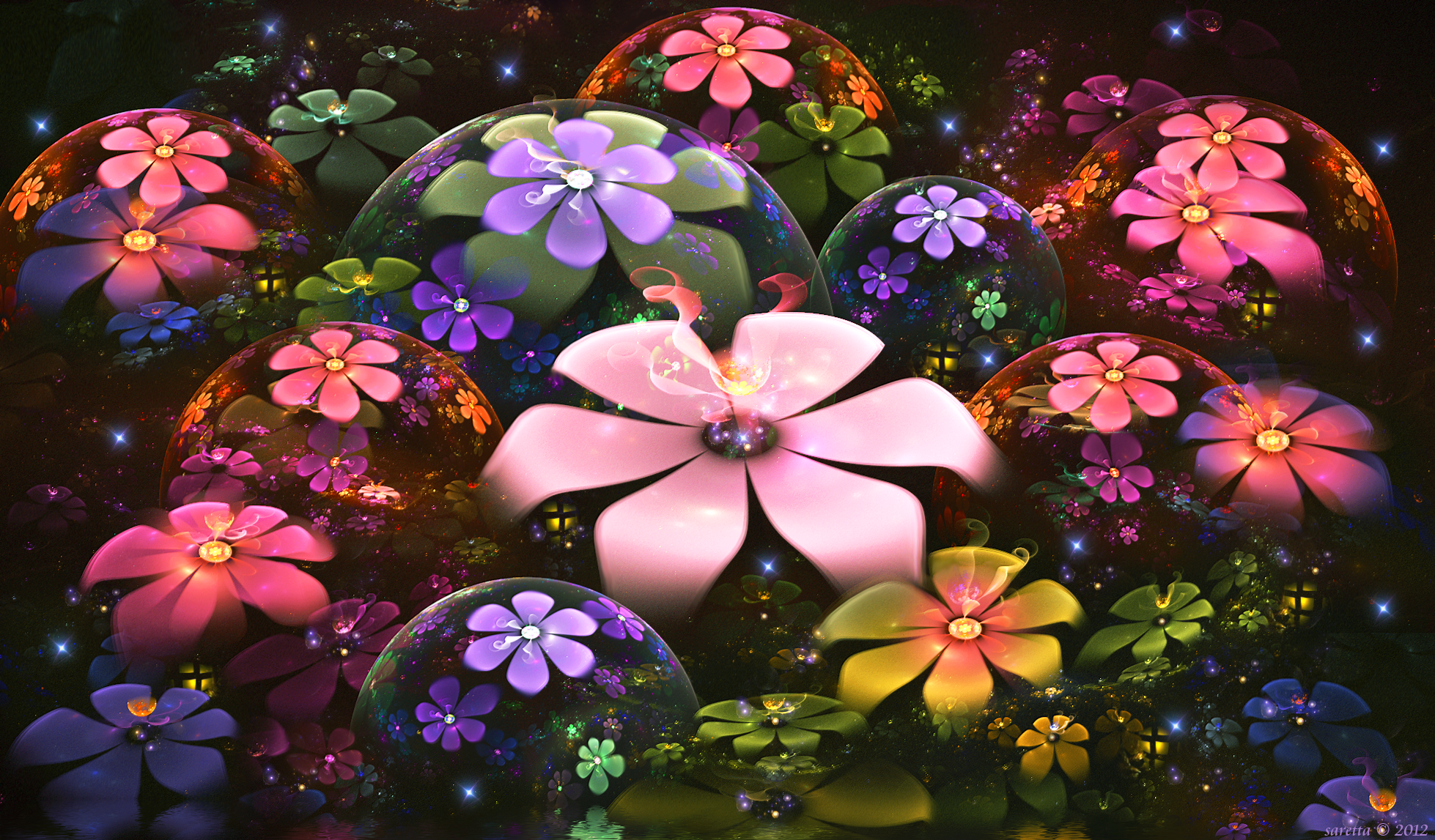 General 1958x1147 abstract fractal flowers fractal flowers plants colorful digital art