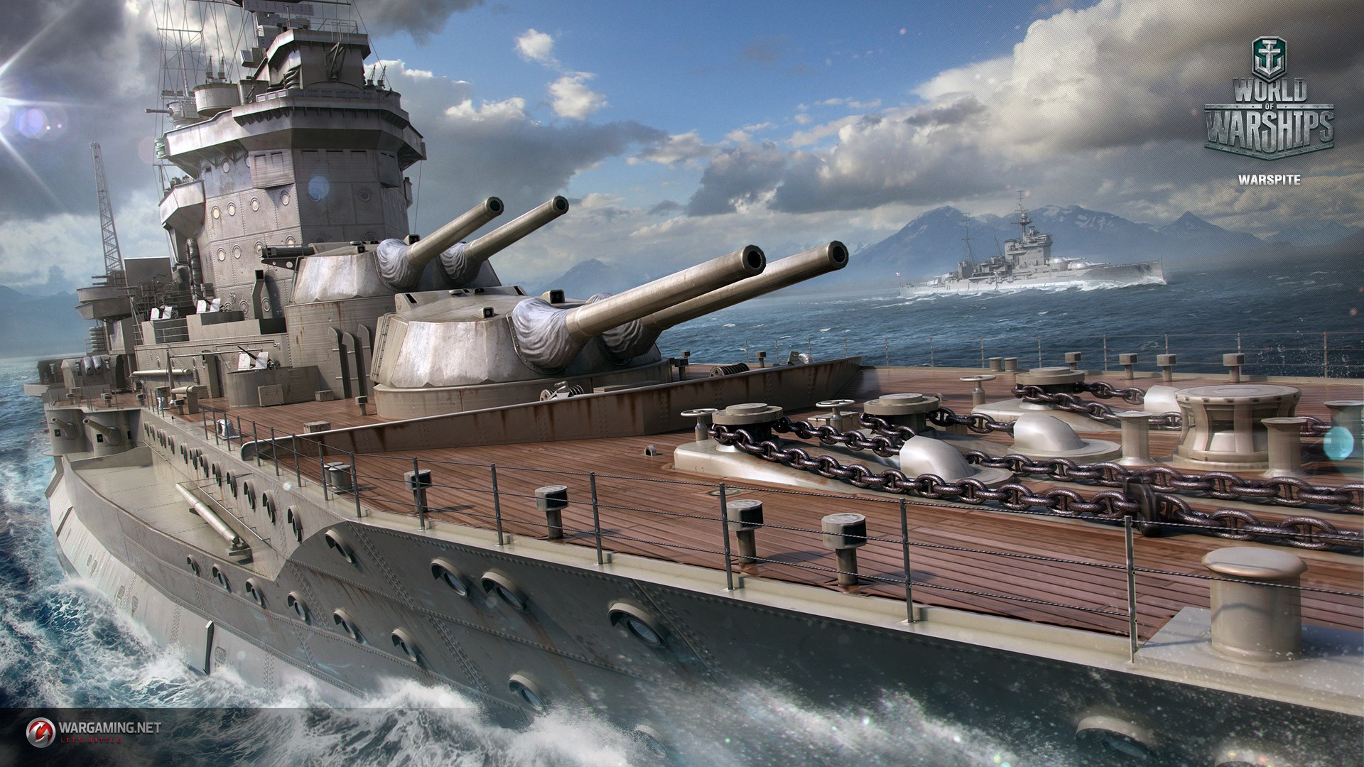 General 1920x1080 wargaming World of Warships  ship video games warship vehicle military vehicle PC gaming HMS Warspite