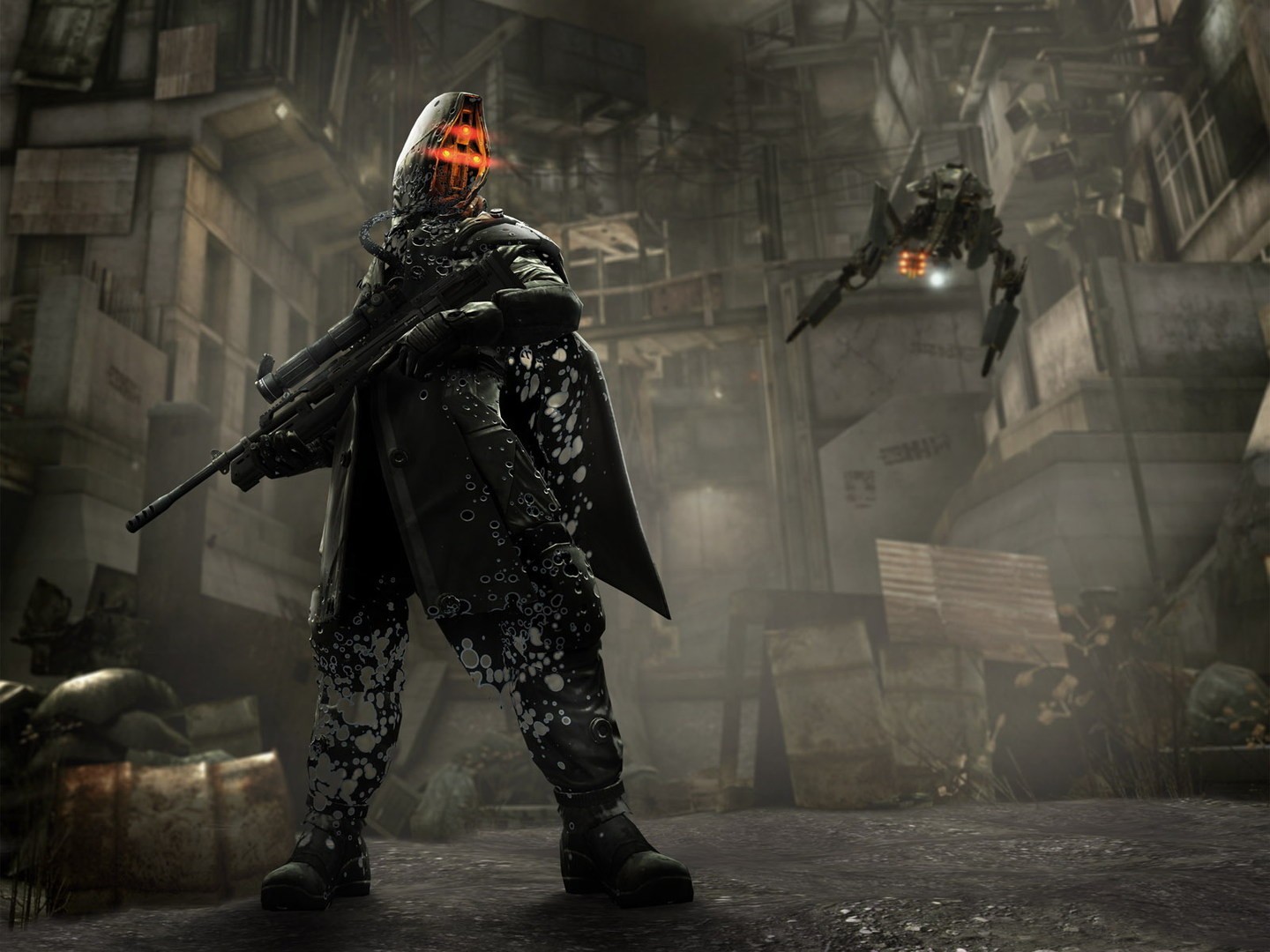 General 1440x1080 Killzone 2 video games video game art weapon futuristic