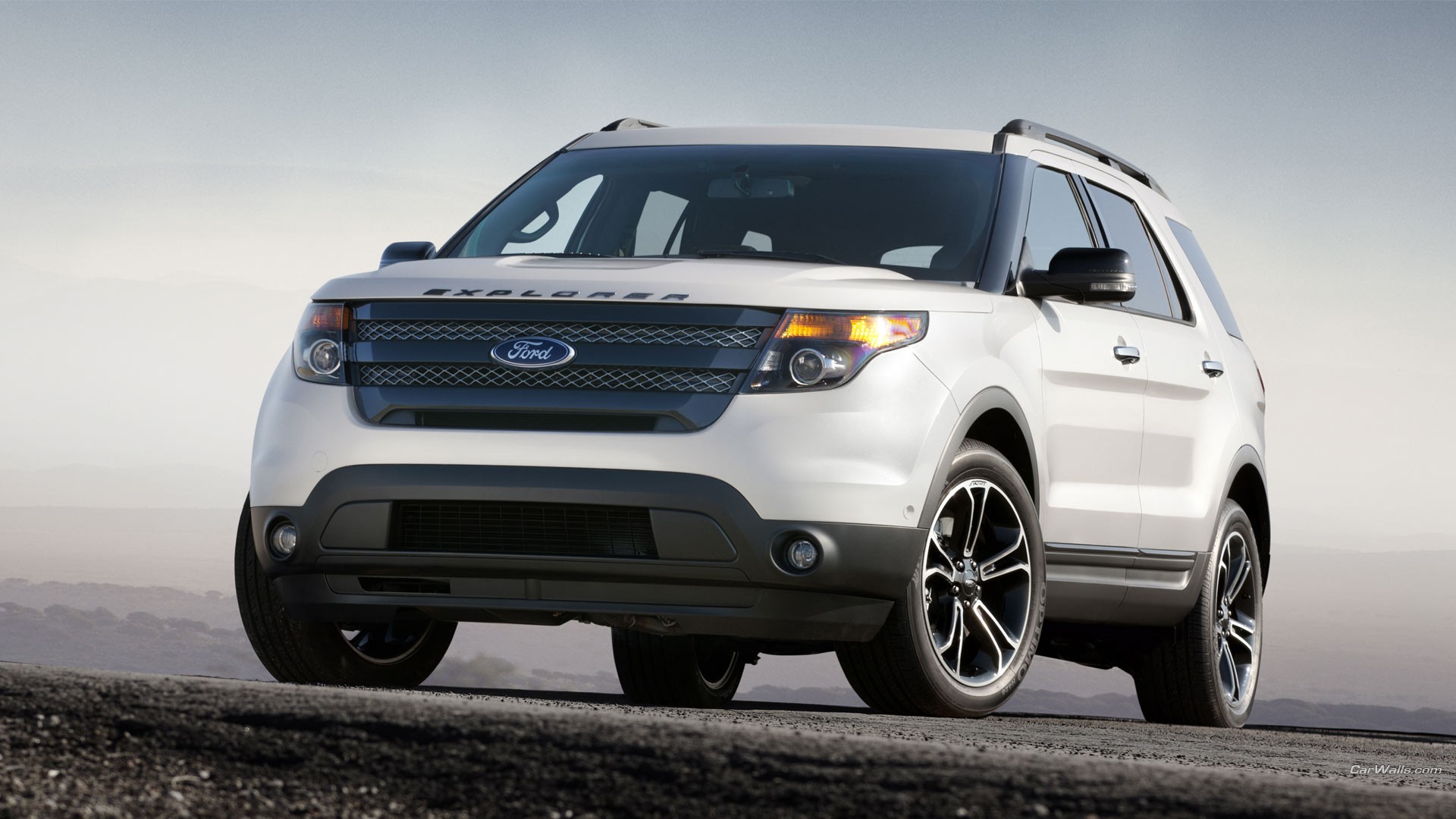 General 1920x1080 Ford Explorer car Ford SUV white cars vehicle American cars
