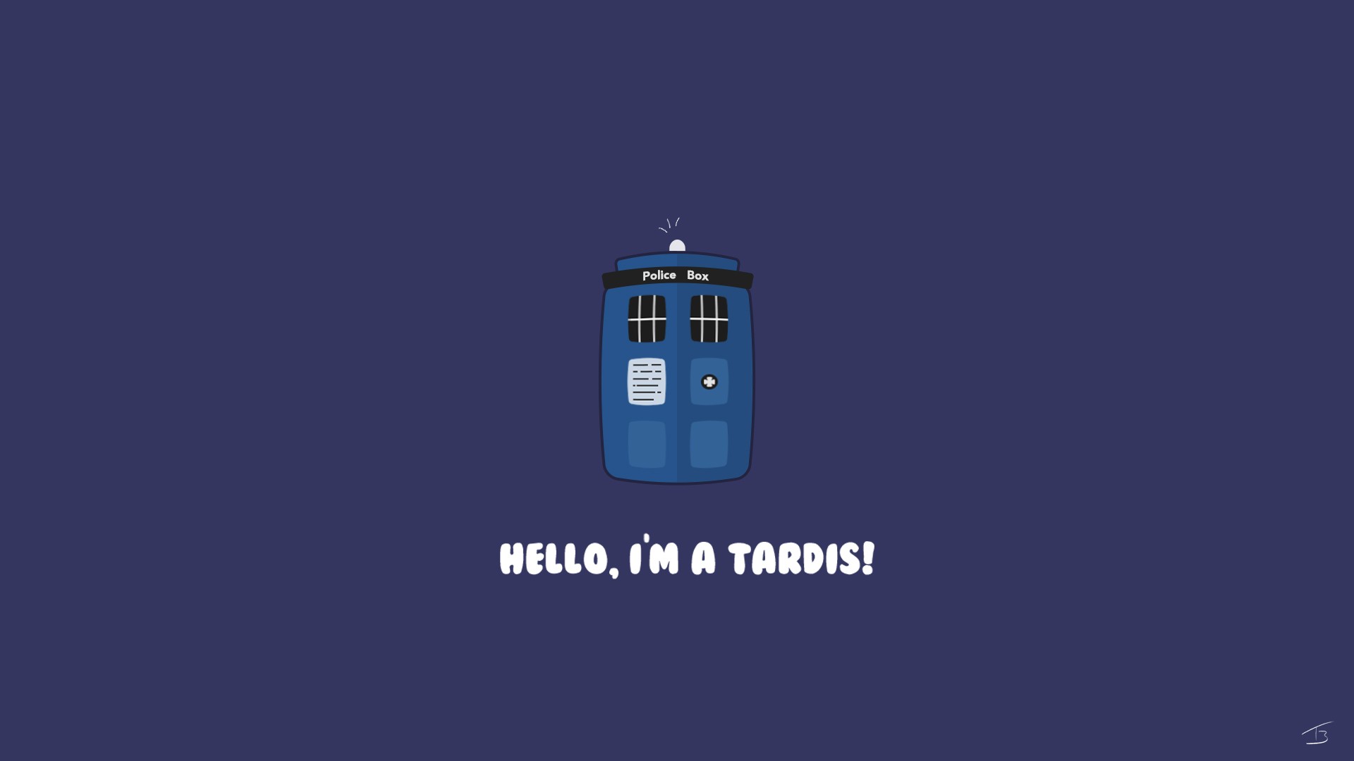 General 1920x1080 Doctor Who TARDIS TV series science fiction simple background