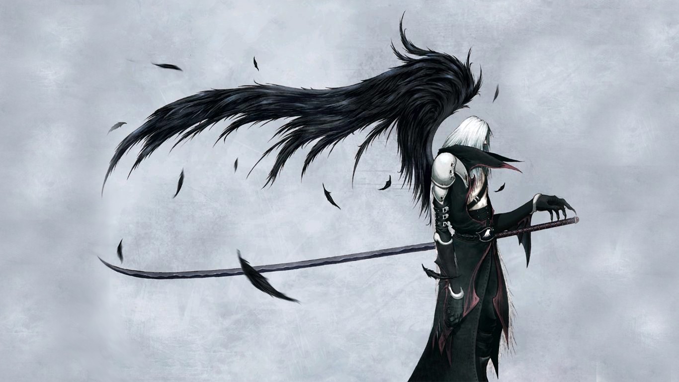 Anime 1366x768 Final Fantasy VII Sephiroth video games