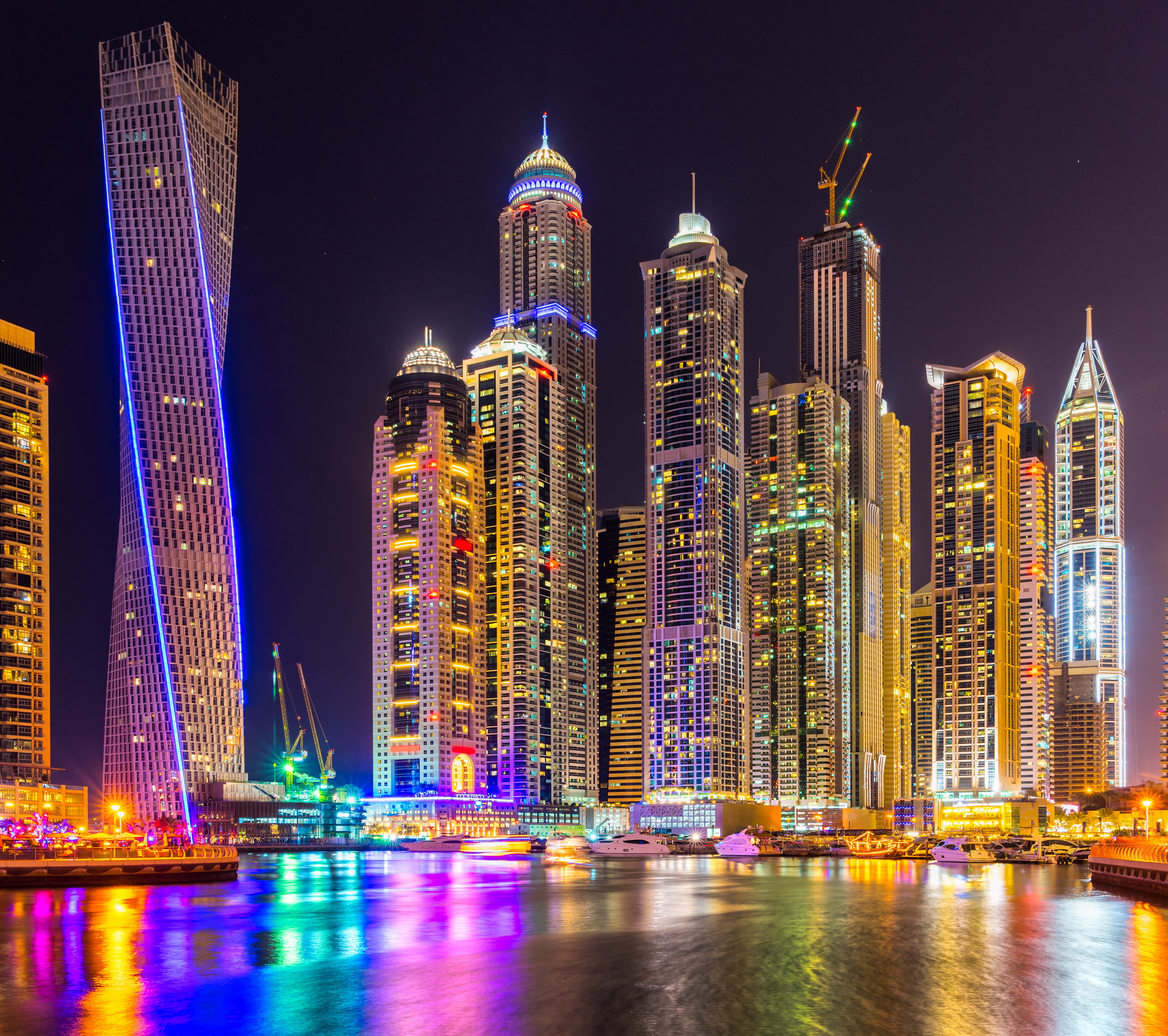 General 6200x5500 Dubai cityscape city skyscraper building lights