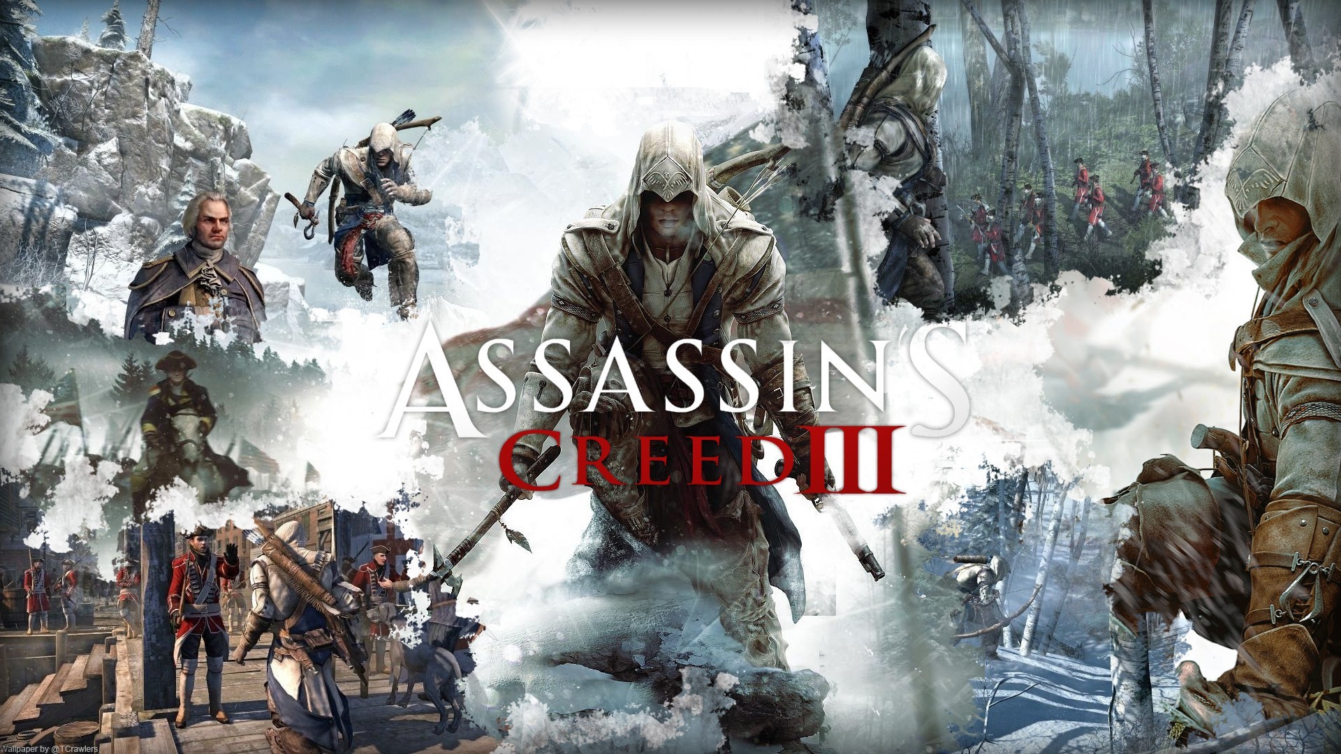 General 1920x1080 Assassin's Creed III video games collage video game art