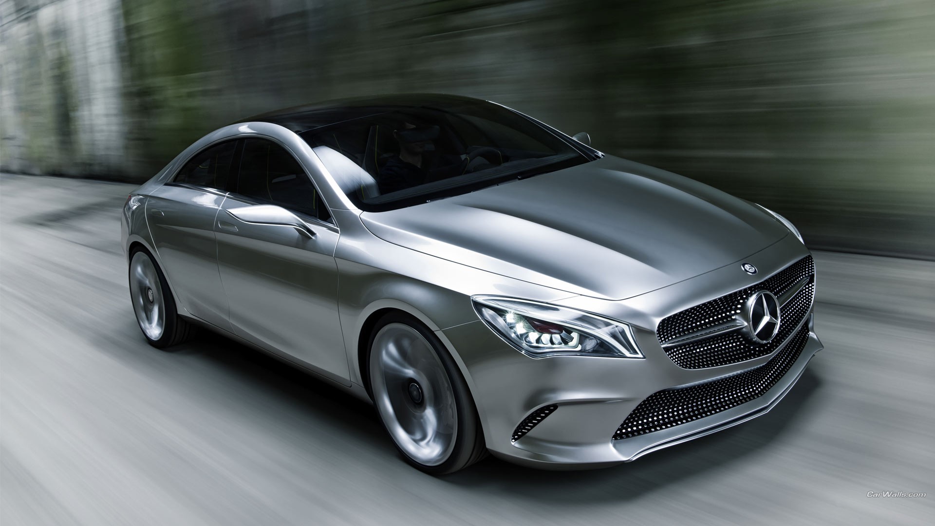 General 1920x1080 Mercedes Style Coupe concept cars Mercedes-Benz silver cars car vehicle