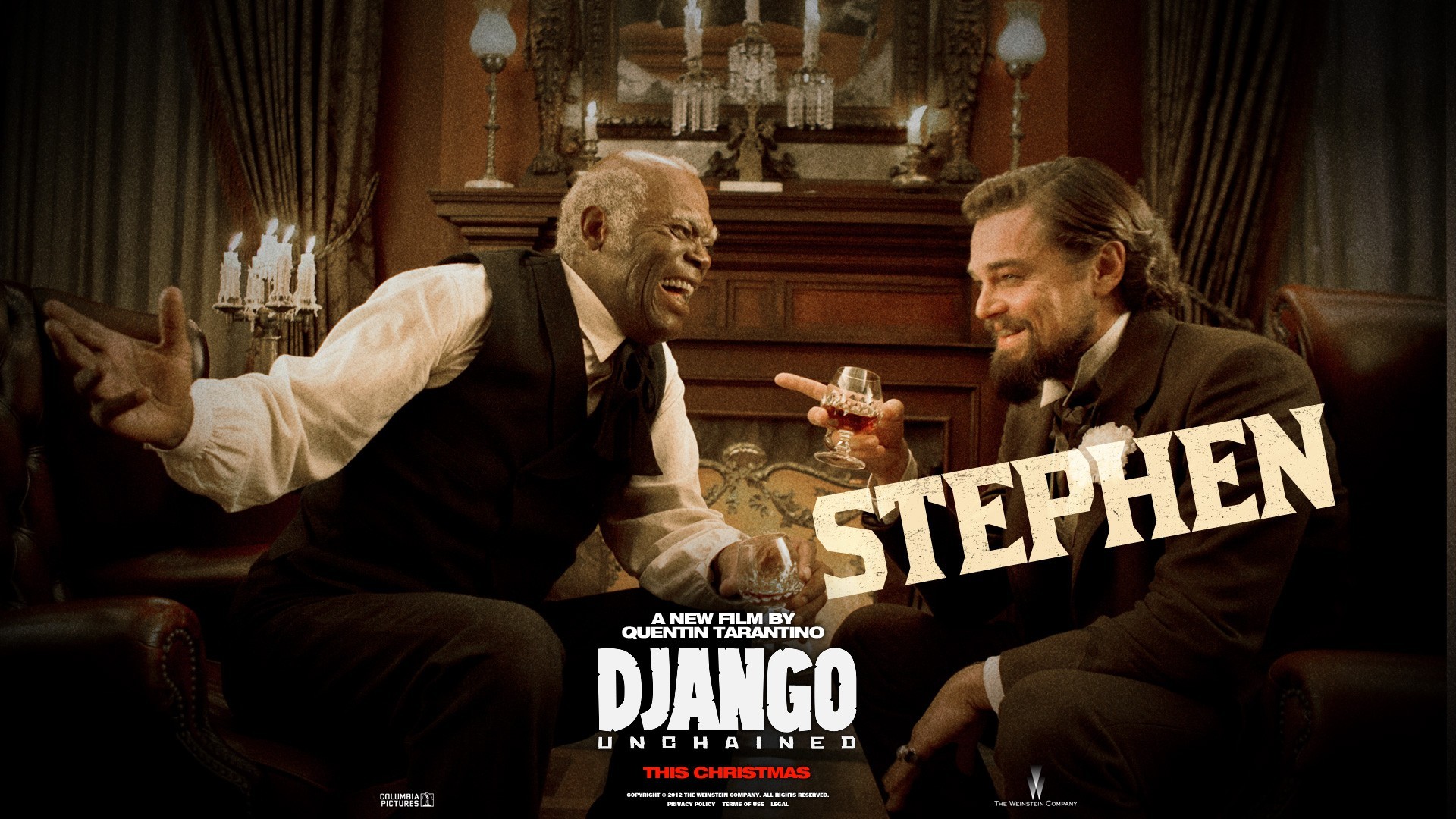 General 1920x1080 movies Django Unchained Leonardo DiCaprio Samuel L. Jackson actor Quentin Tarantino