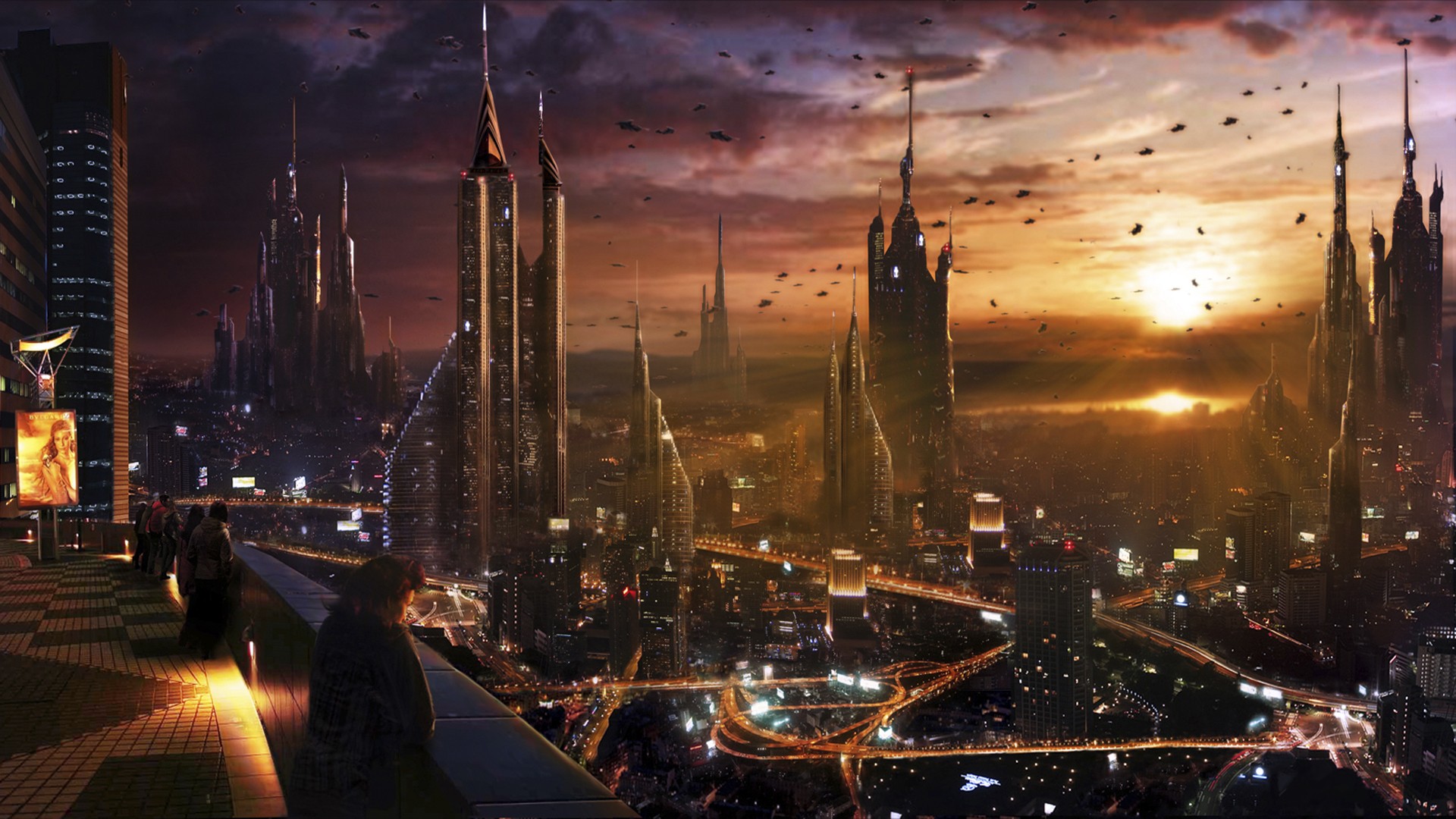 General 1920x1080 cityscape city futuristic science fiction futuristic city