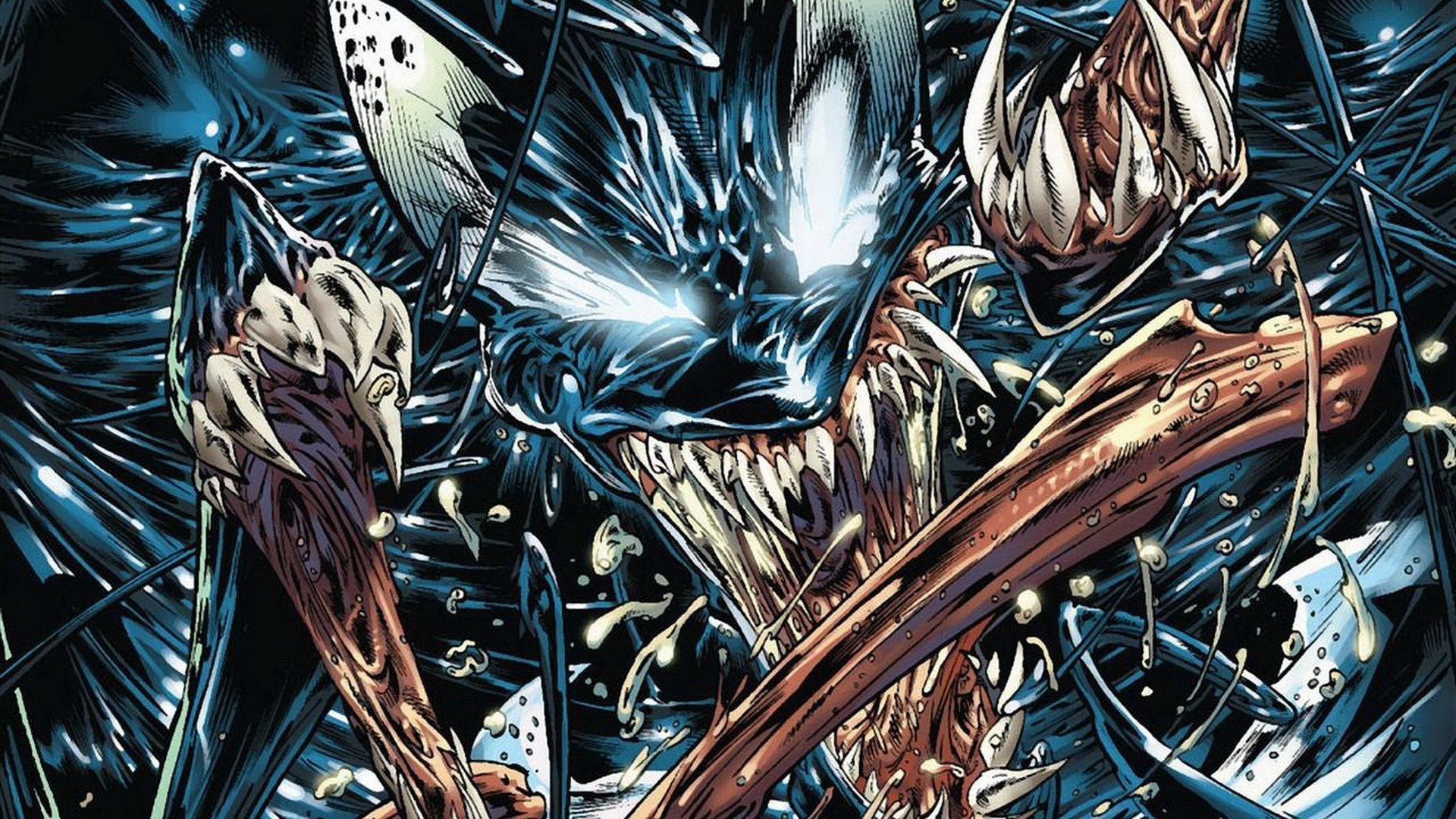 General 1920x1080 digital art artwork fantasy art comics Venom Marvel Comics villains