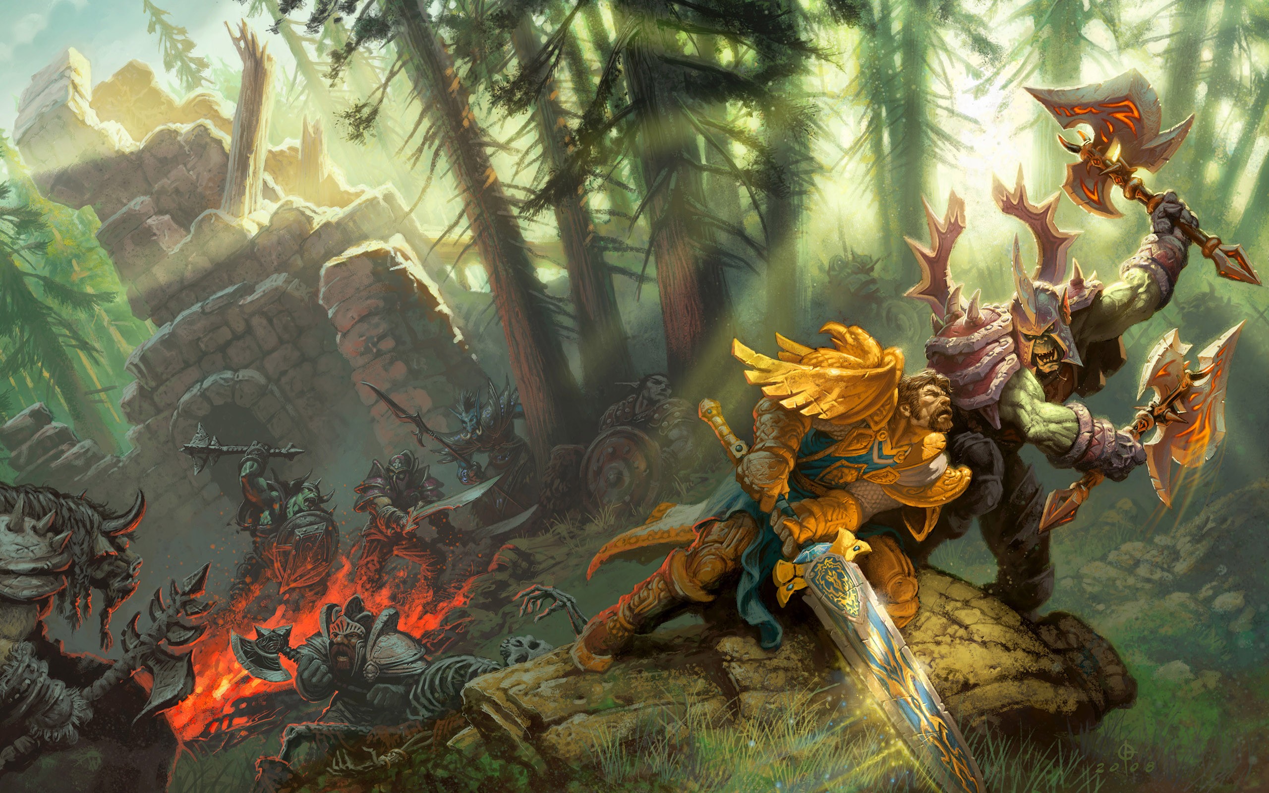 General 2560x1600 World of Warcraft fantasy art Orc PC gaming video game art digital art