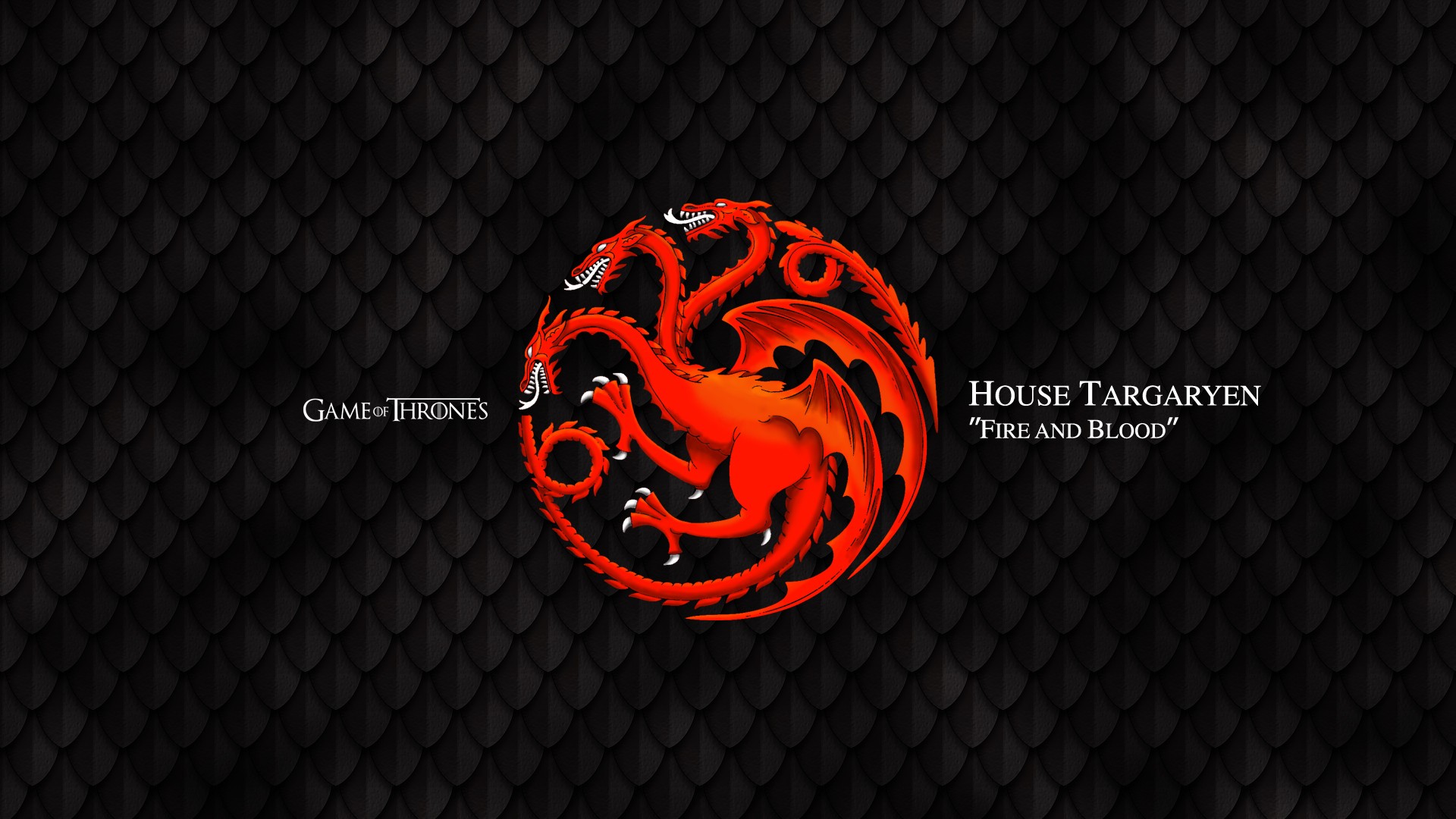 General 1920x1080 Game of Thrones House Targaryen sigils TV series simple background black background