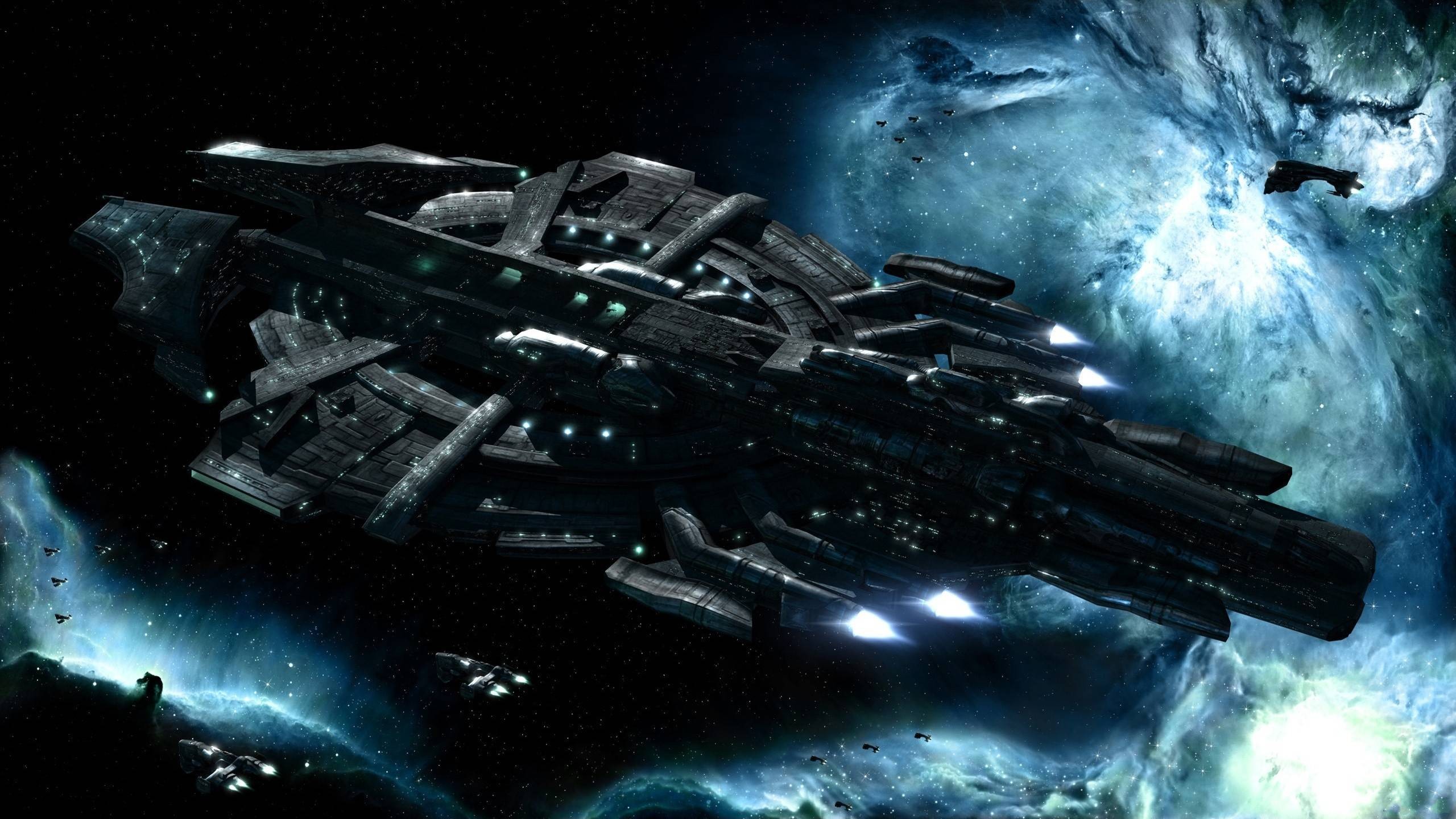 General 2560x1440 space spaceship EVE Online science fiction Gallente video games PC gaming video game art