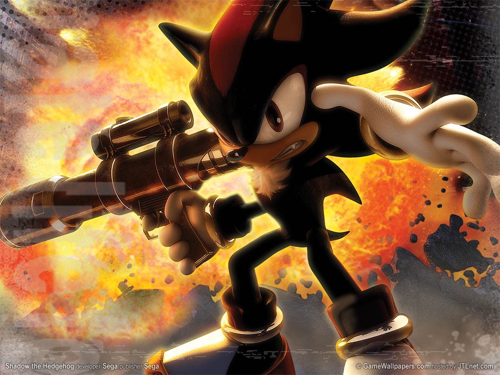 General 1024x768 Sonic the Hedgehog Shadow the Hedgehog explosion gun video games video game characters