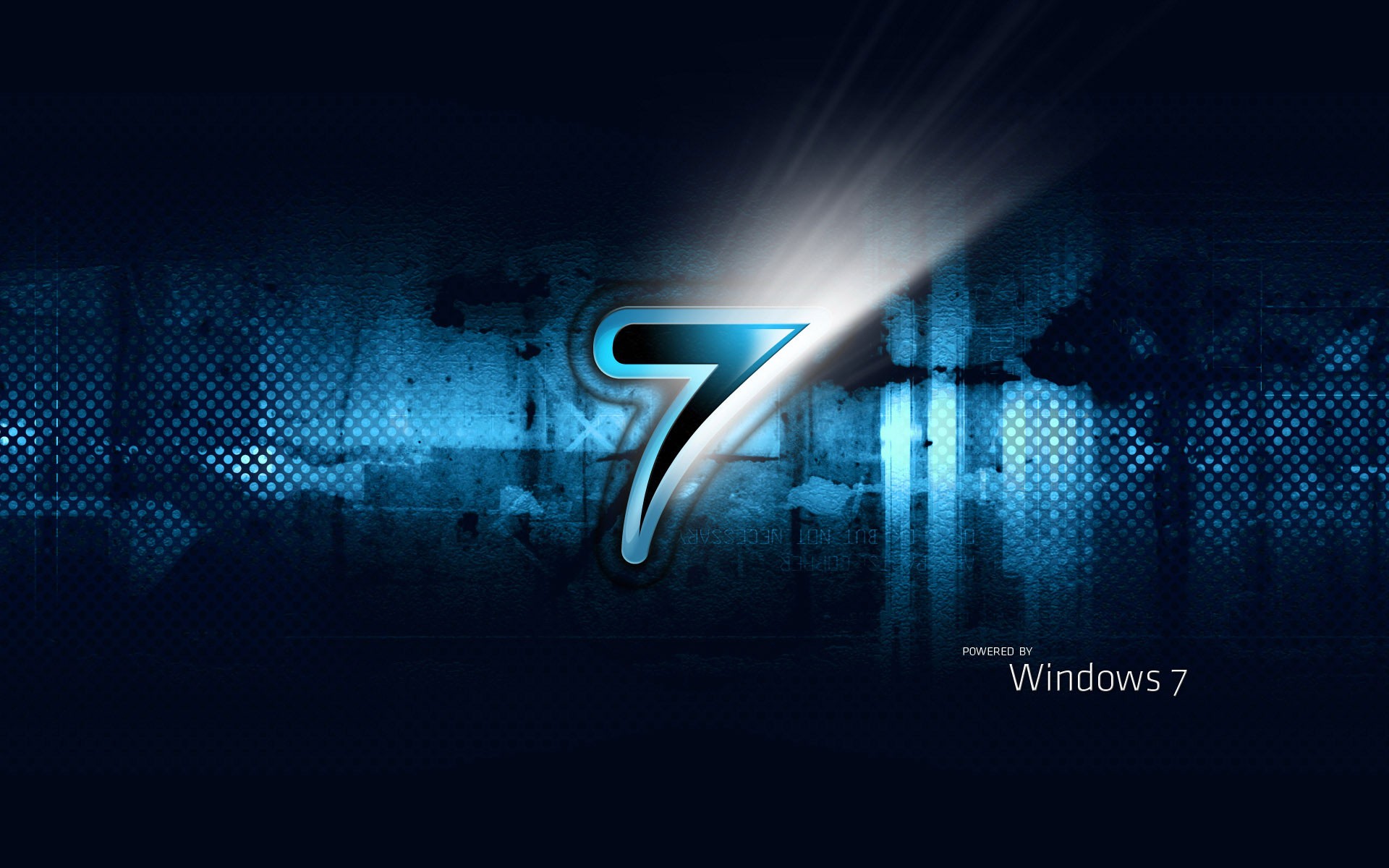 General 1920x1200 operating system Windows 7 Microsoft Windows digital art blue numbers blue background