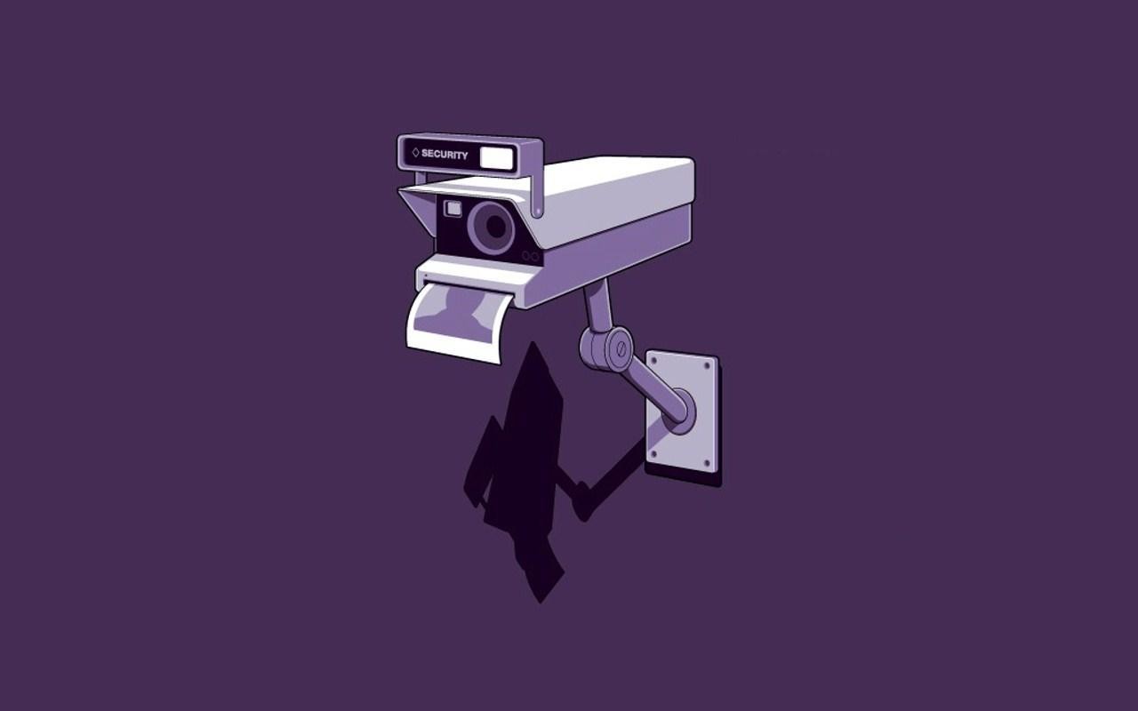 General 1280x800 camera polaroid purple background simple background humor technology artwork