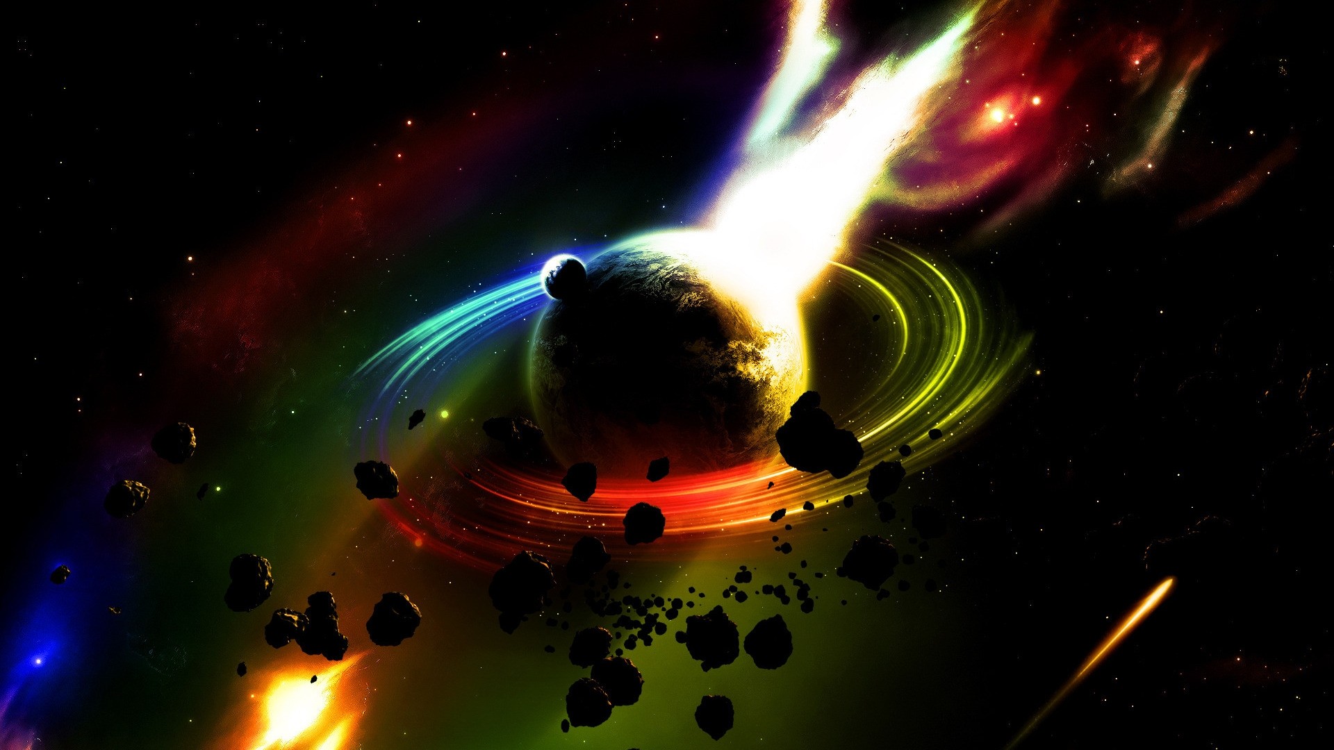General 1920x1080 space space art digital art planet colorful apocalyptic
