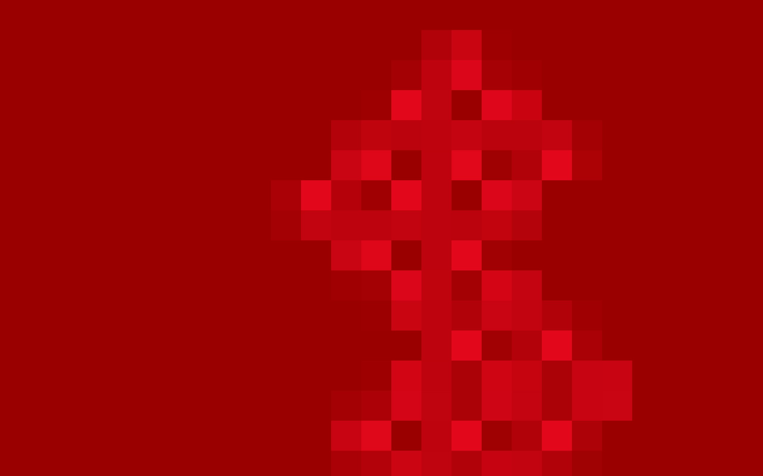 General 2560x1600 minimalism digital art red background red pixel art simple background