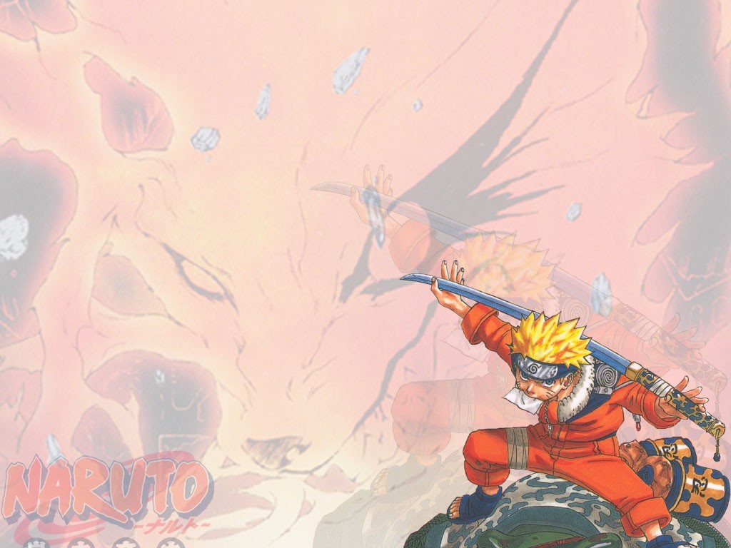 Anime 1024x768 Kyuubi Naruto (anime) anime anime boys weapon sword blonde