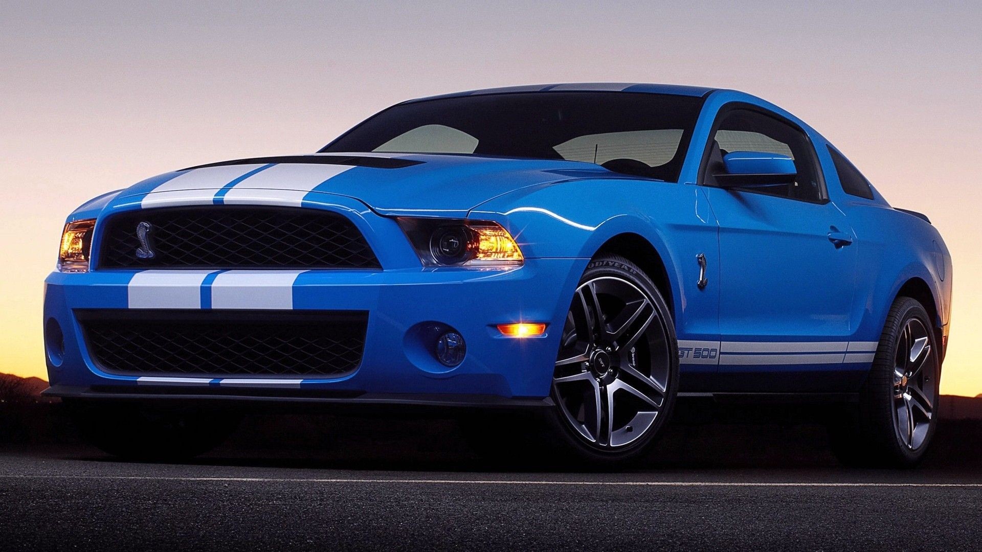 General 1920x1080 car Ford Mustang Shelby Ford Mustang blue Ford Shelby blue cars vehicle Ford Mustang S-197 II American cars