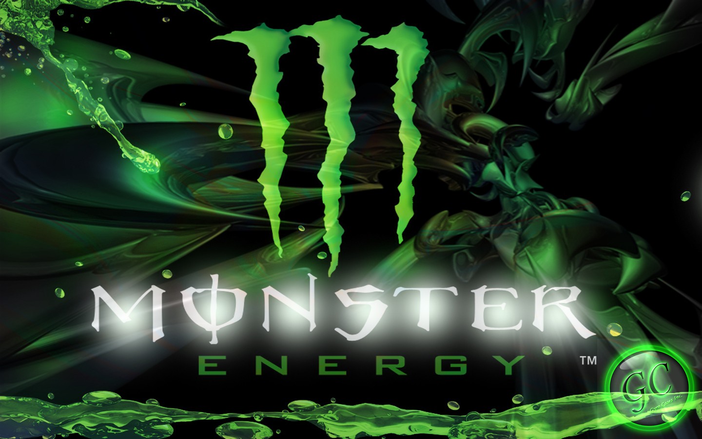 General 1440x900 Monster Energy logo digital art