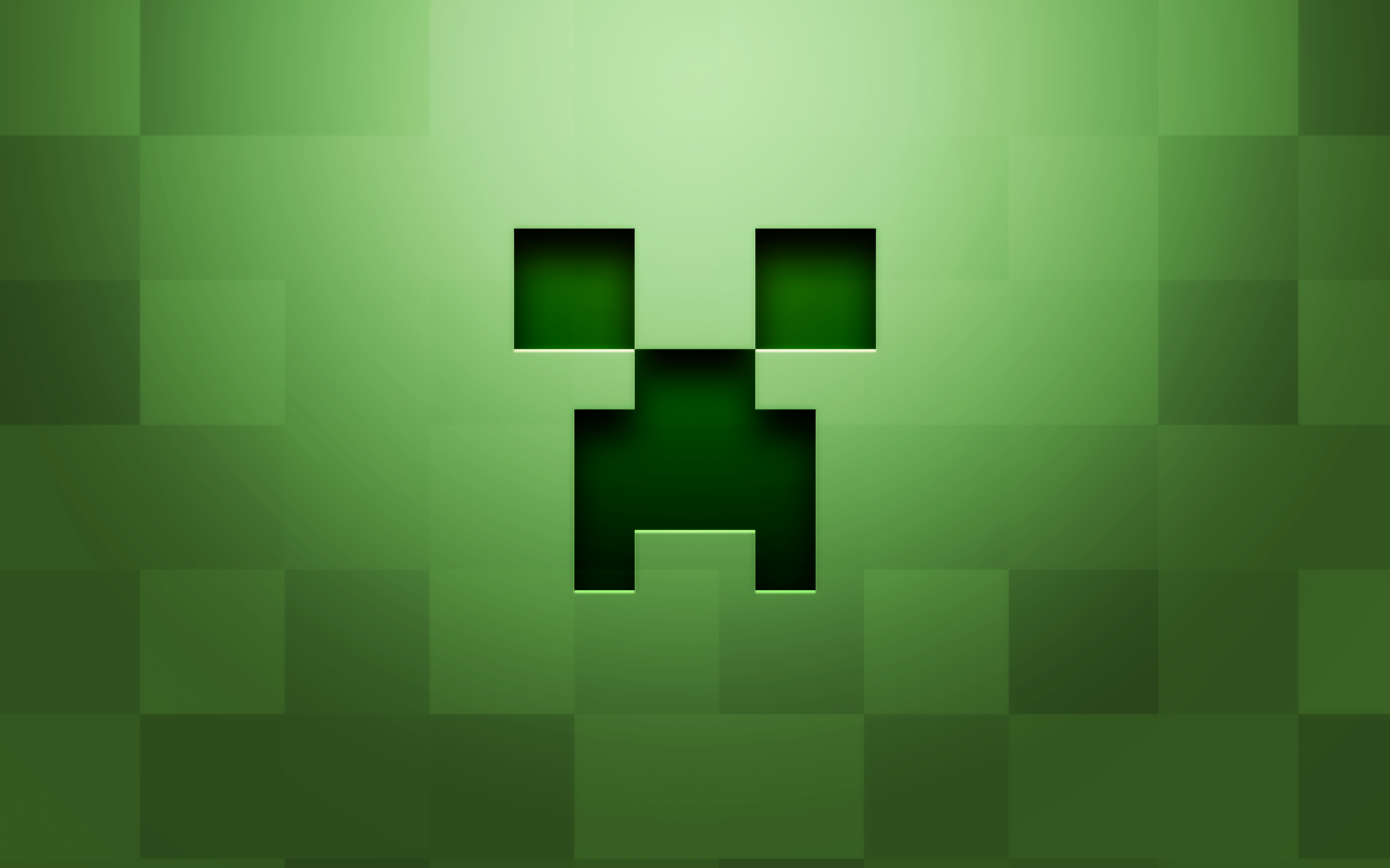 General 2880x1800 Minecraft PC gaming video games video game art creeper