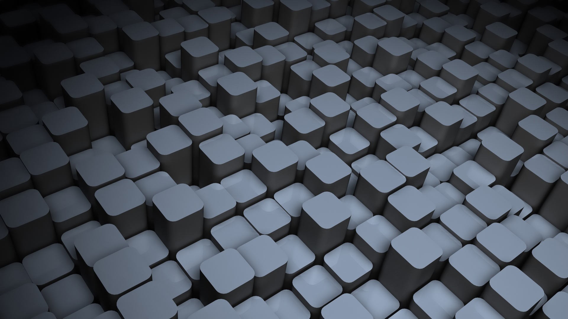 General 1920x1080 minimalism abstract digital art cube pillar CGI gray 3D Blocks 3D Abstract
