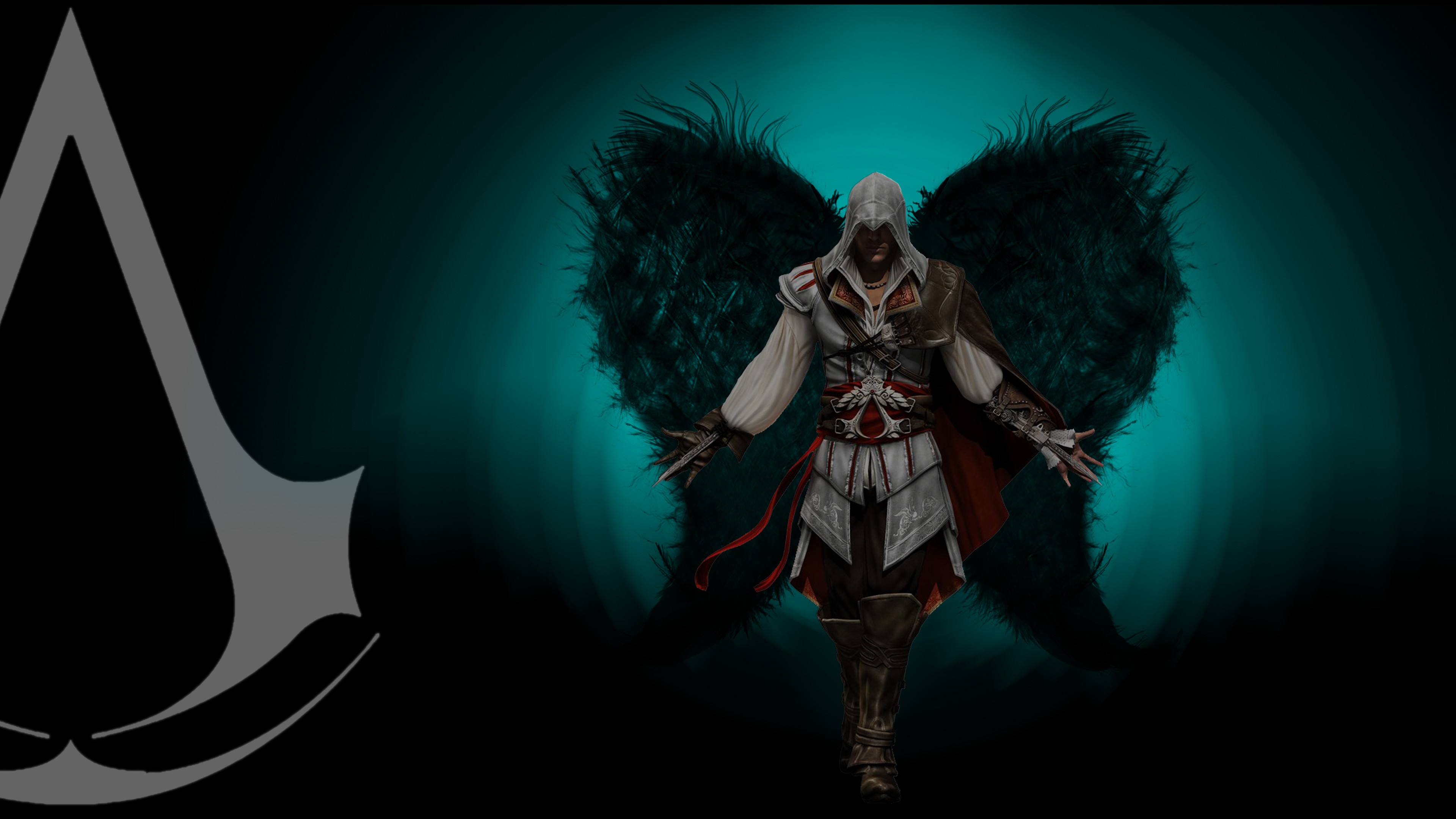 General 3840x2160 Assassin's Creed Ezio Auditore da Firenze video games PC gaming hoods wings video game man