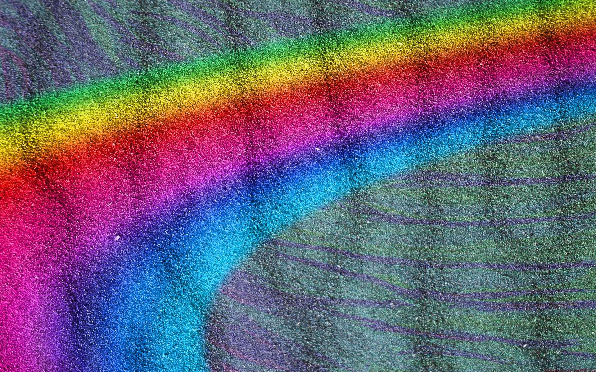 General 1920x1200 rainbows colorful sand digital art