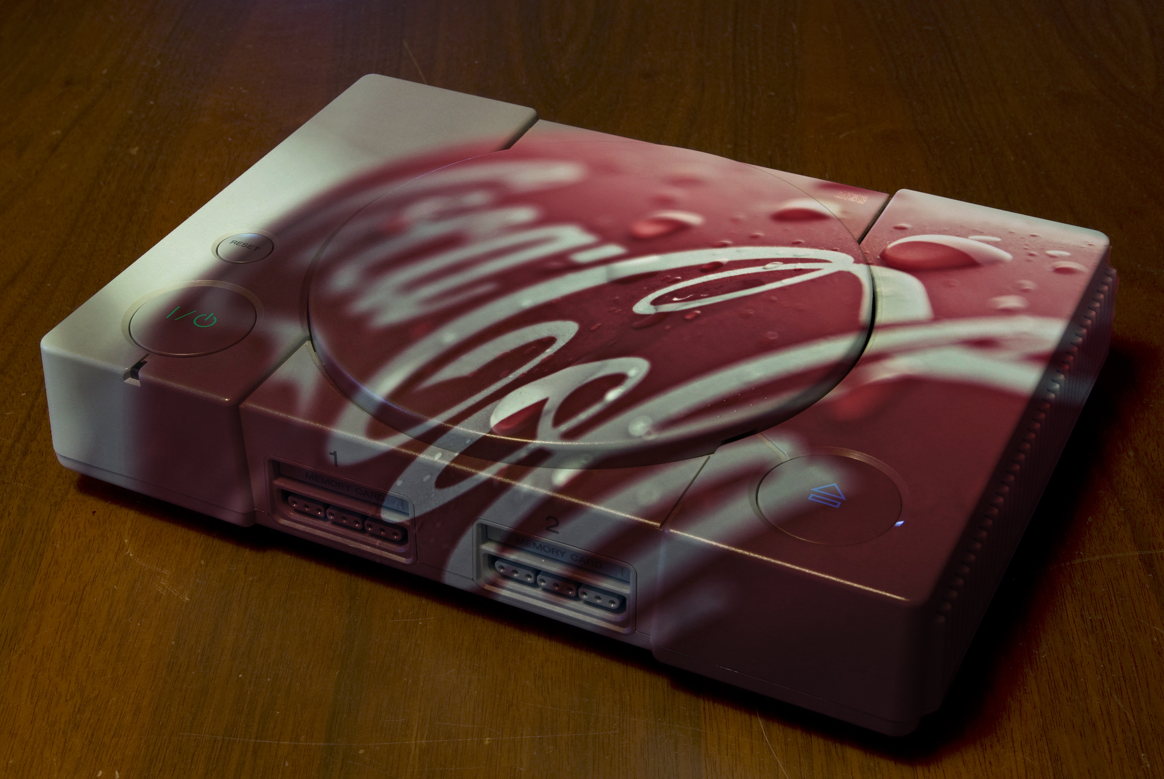 General 2400x1607 PlayStation Coca-Cola consoles video games logo airbrushed Sony
