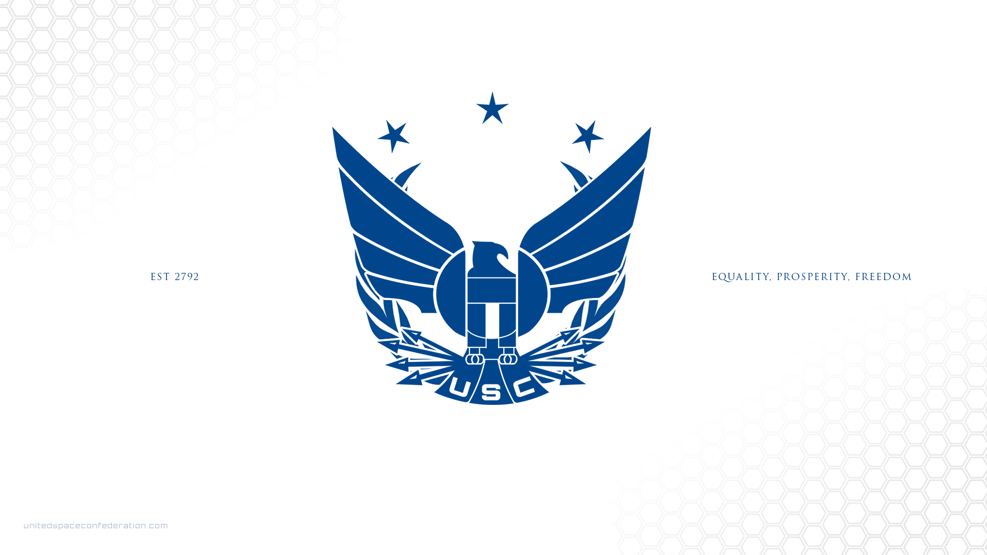 General 1920x1080 Star Citizen United Space Confederation simple background video games PC gaming white background