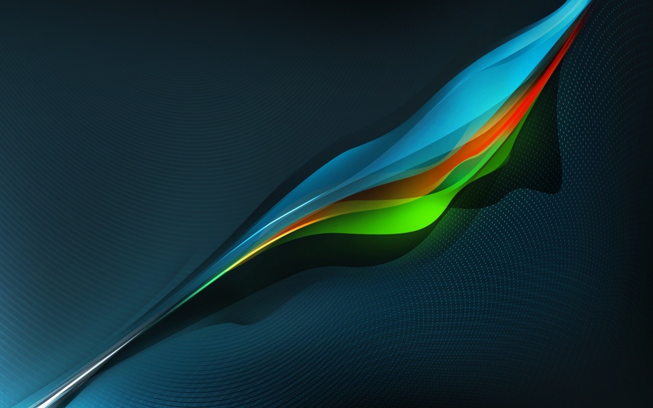 General 1280x800 abstract digital art colorful lines shapes CGI waveforms
