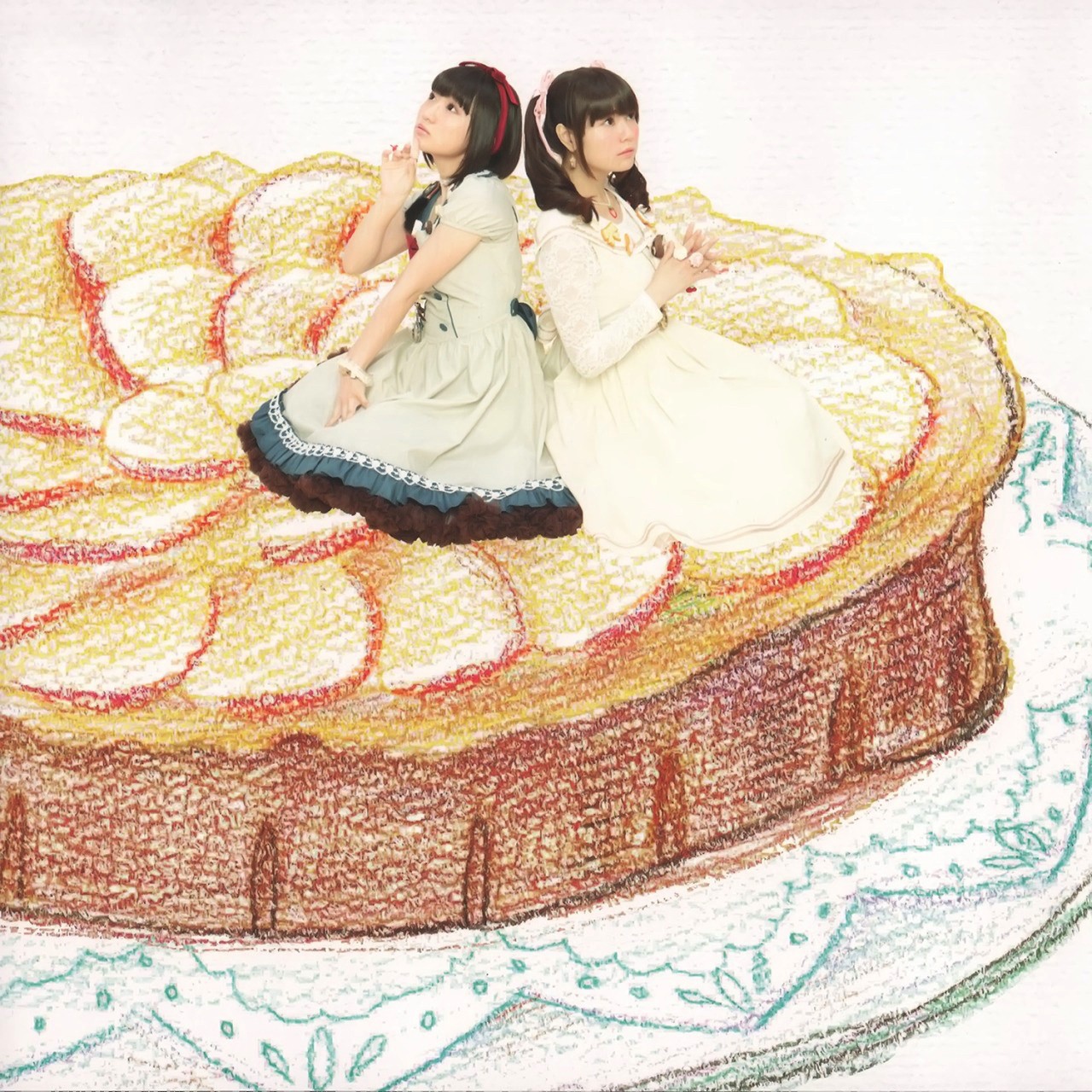 People 1280x1280 Asian artwork cake women dress food sweets