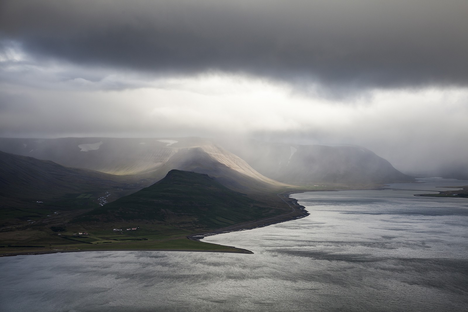 General 1600x1067 landscape nature coast Iceland fjord overcast hills nordic landscapes