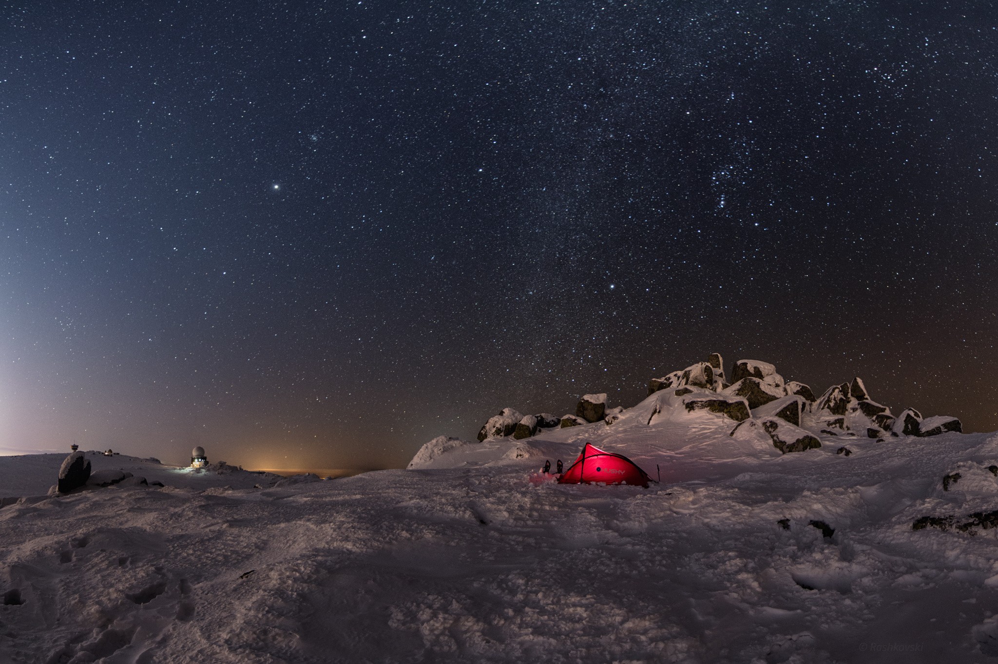 General 2048x1364 stars snow tent landscape mountains sky ice cold winter outdoors nature