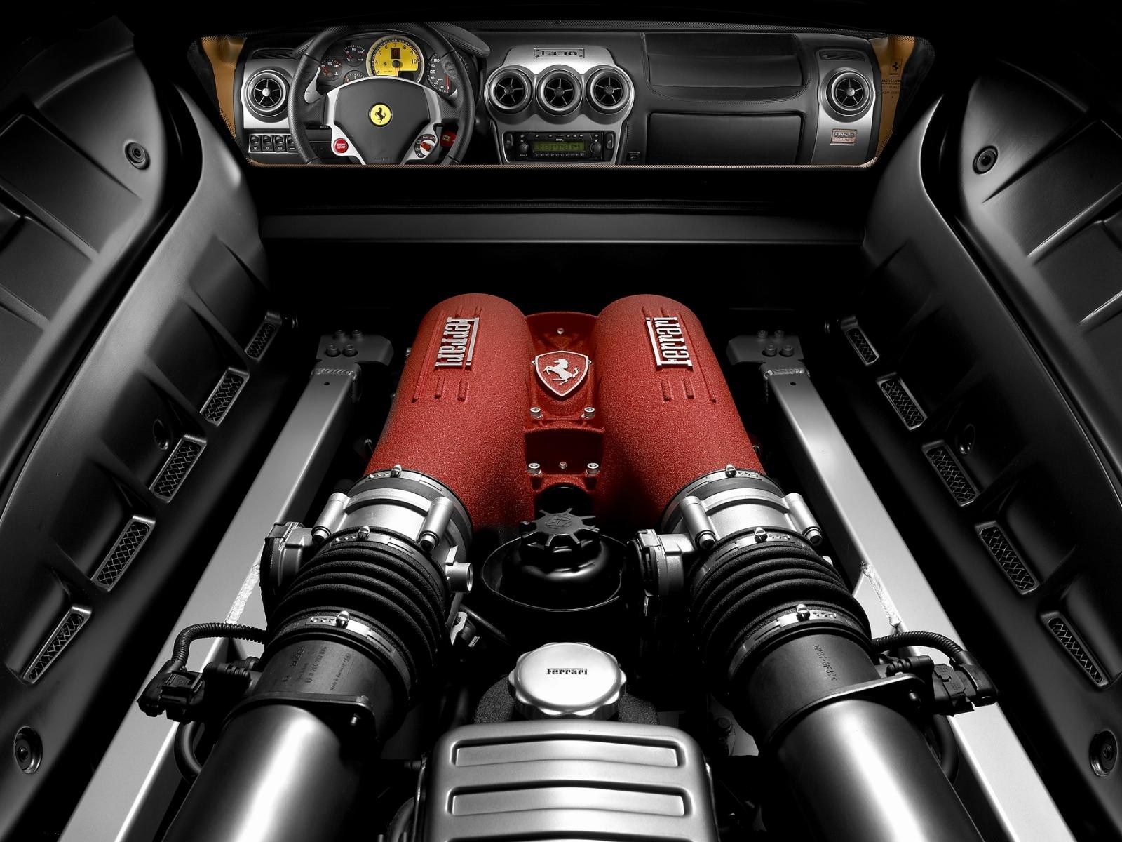General 1600x1200 Ferrari engine vehicle car technology car interior