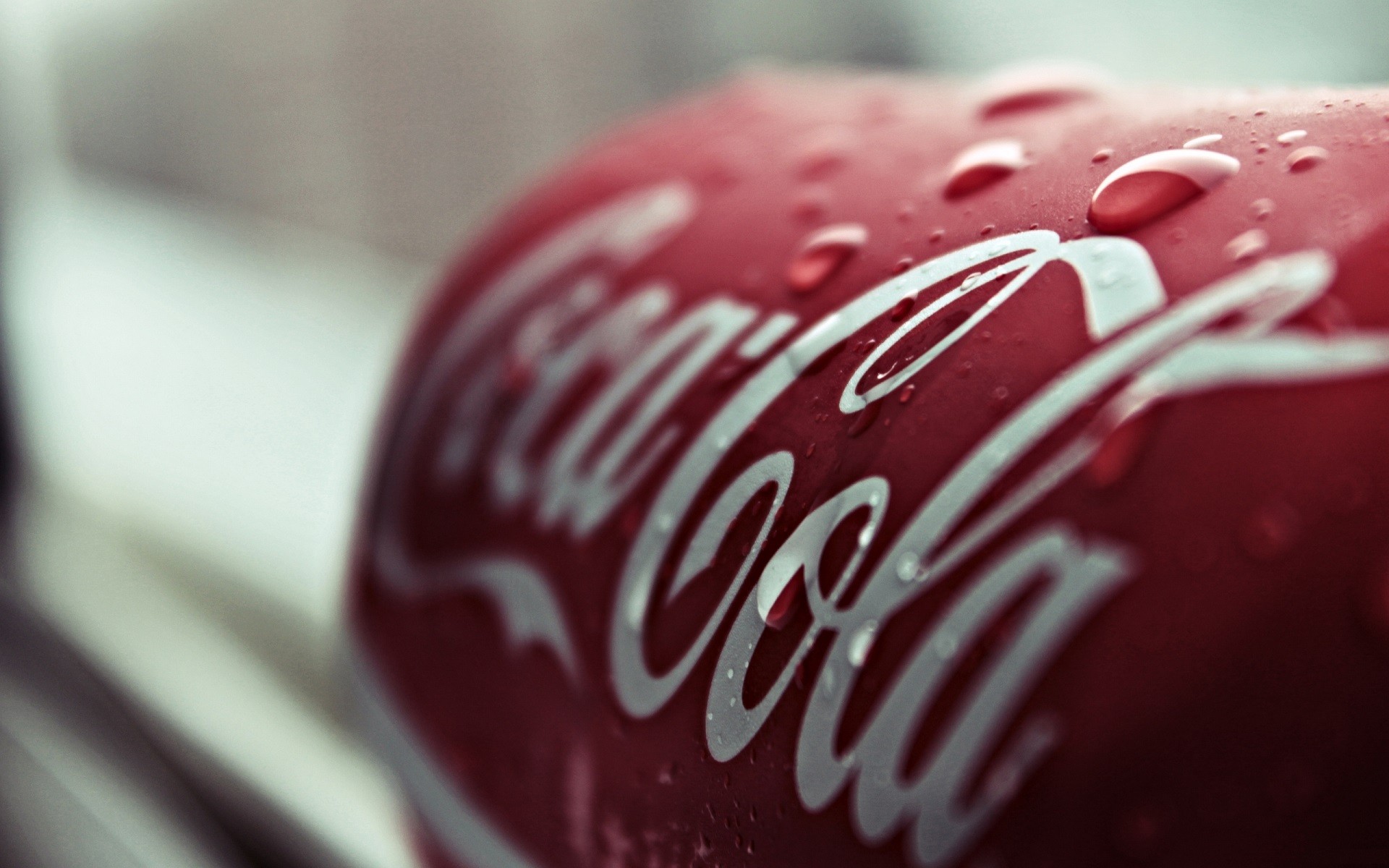 General 1920x1200 can Coca-Cola water drops closeup brand