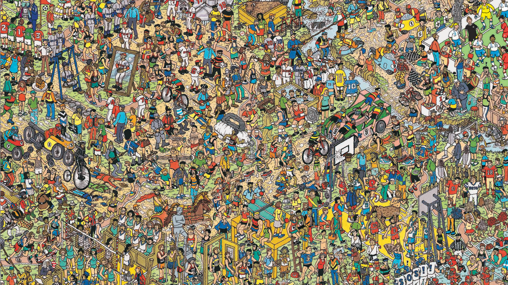 General 1920x1080 Waldo puzzles Where's Wally Hidden object game Wimmelbilder