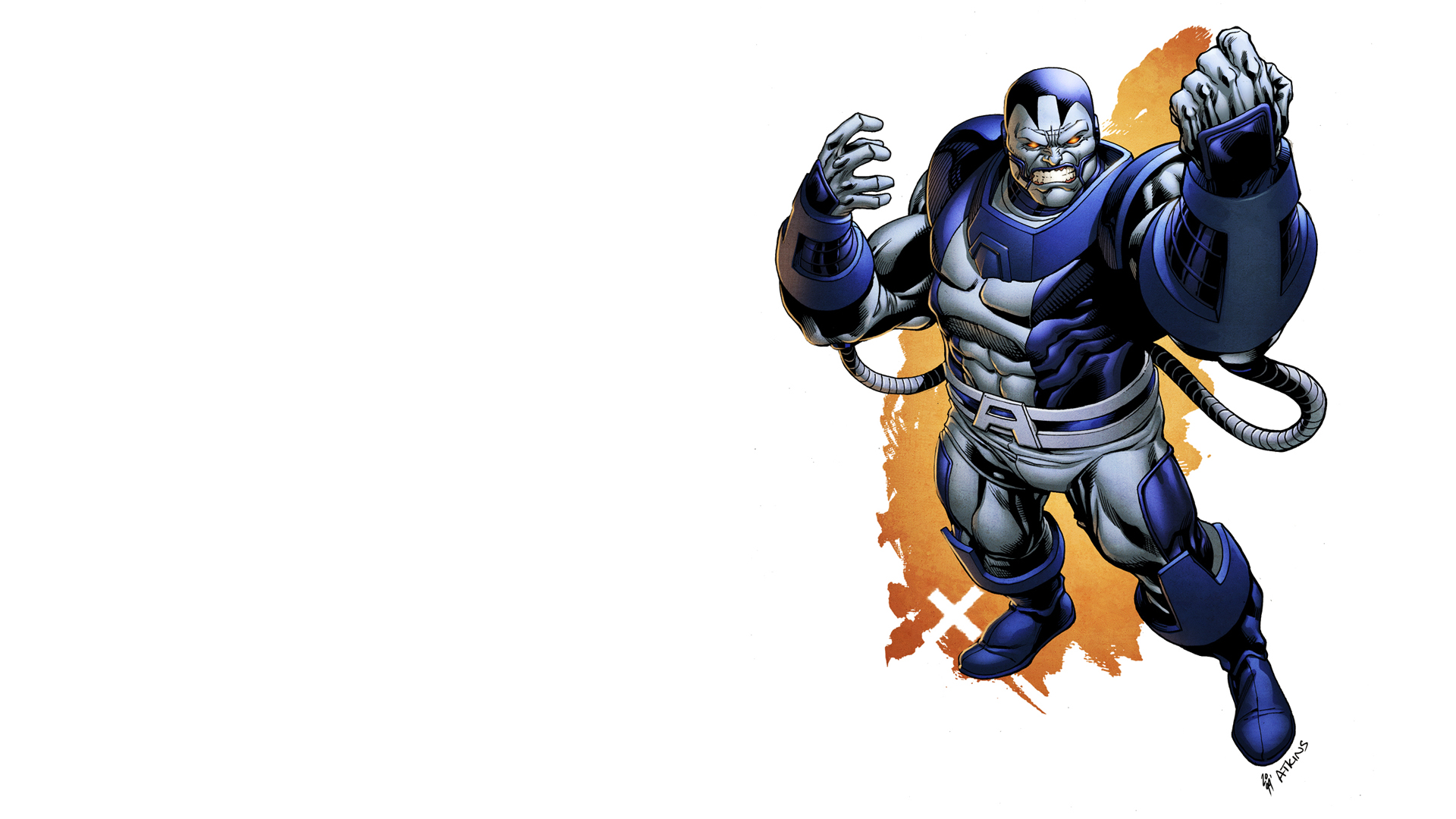 General 1920x1080 Apocalypse (character) Marvel Comics comics X-Men artwork white background comic art simple background