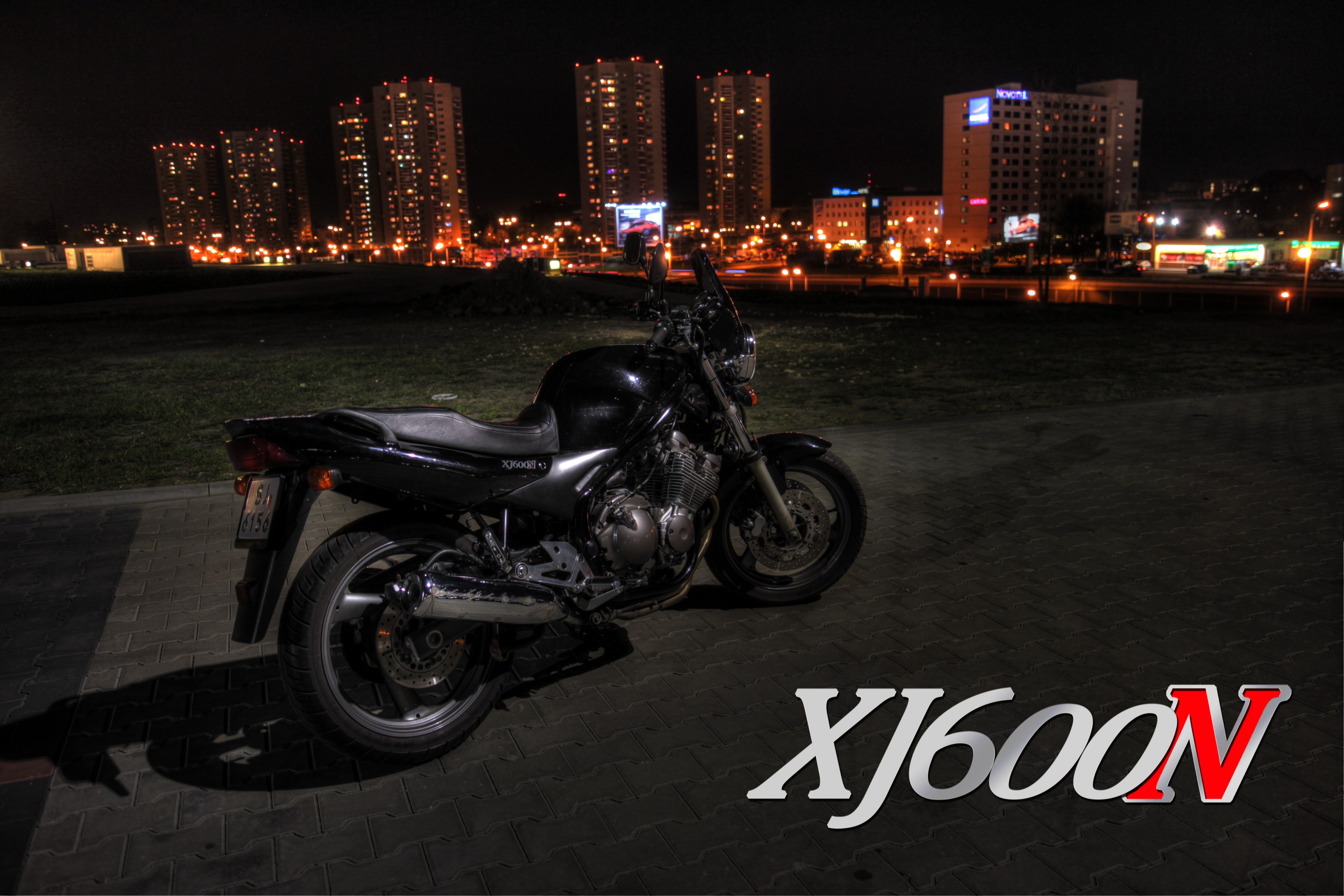 General 5184x3456 Yamaha Katowice Poland Polish black motorcycles vehicle city lights Japanese motorcycles