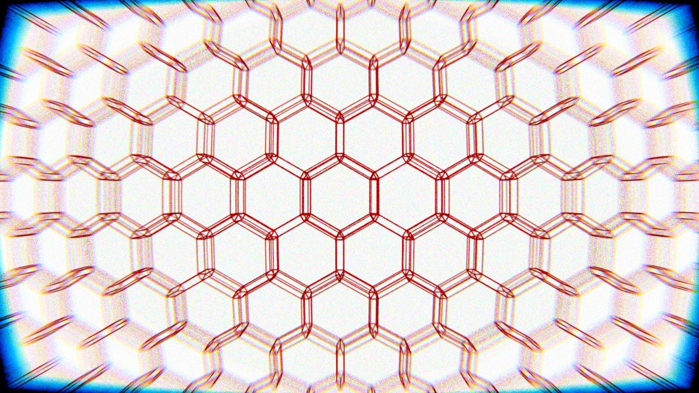 General 1366x768 hexagon digital art abstract geometry