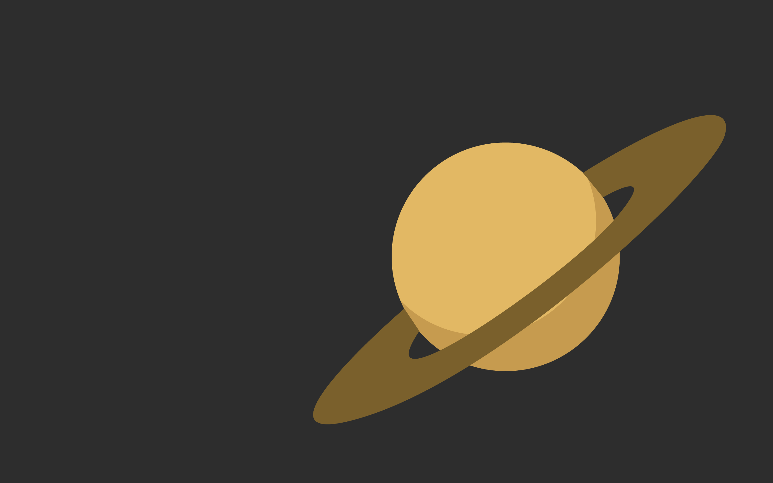 General 2560x1600 minimalism Saturn vector planet space space art simple background