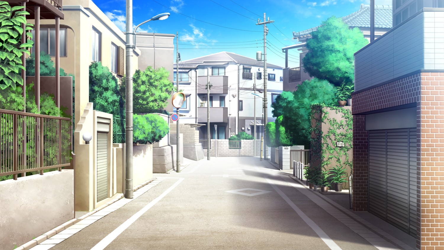 Anime 1500x844 anime city Sekirei street urban