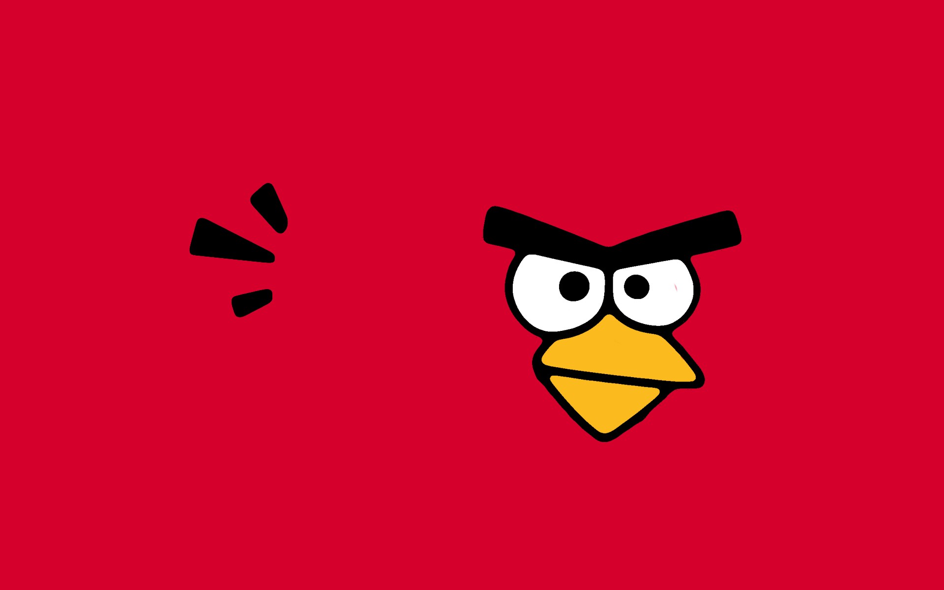 General 1920x1200 Angry Birds minimalism red background video games video game characters