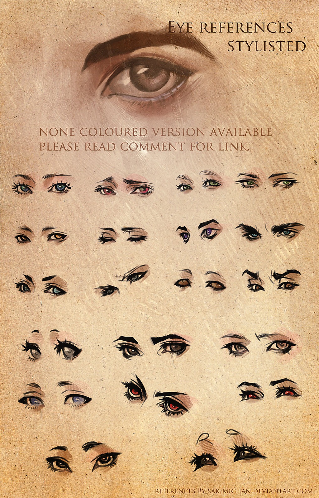General 1024x1598 collage artwork eyes poster beige brown eyes drawing