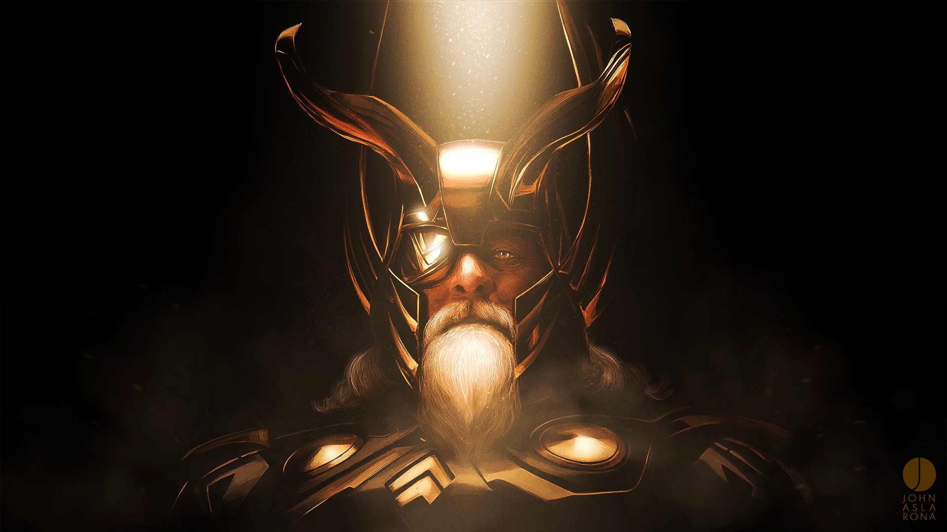 General 1920x1080 Odin Thor Anthony Hopkins artwork Marvel Cinematic Universe